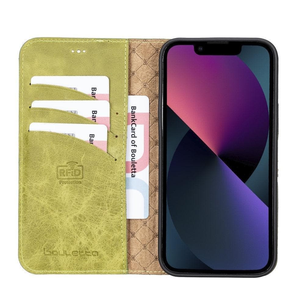 Magic iPhone 13 Pro Max Colorful Leather Detachable Wallet Case