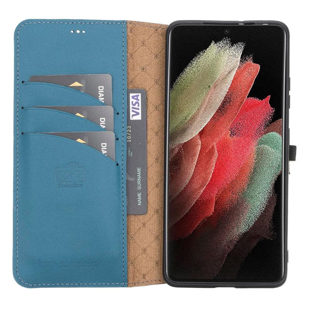 Magic Samsung Galaxy S21 Detachable Leather Wallet Case