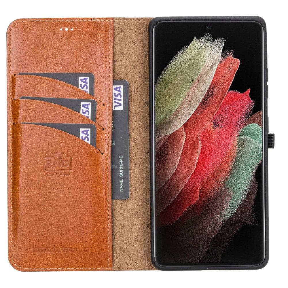 Magic Samsung Galaxy S21 Detachable Leather Wallet Case