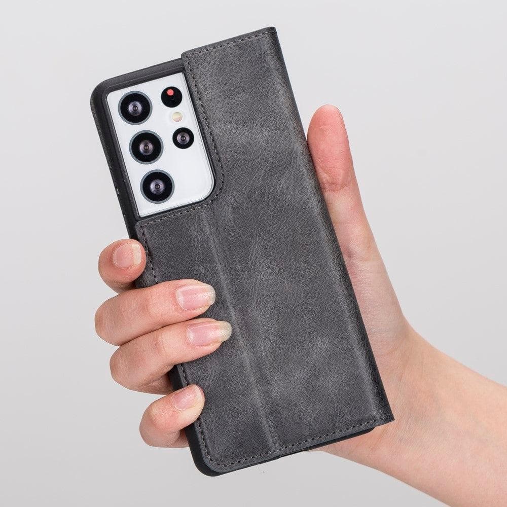 Magic Samsung Galaxy S21 Plus Detachable Leather Wallet Case
