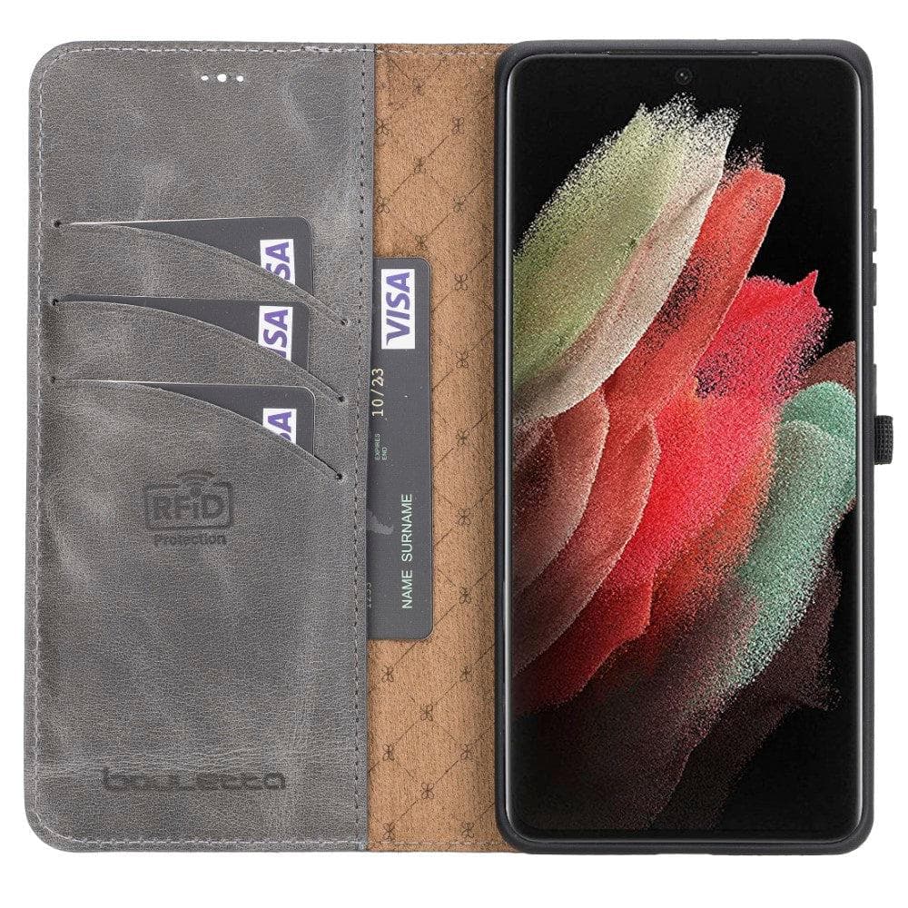 Magic Samsung Galaxy S21 Plus Detachable Leather Wallet Case