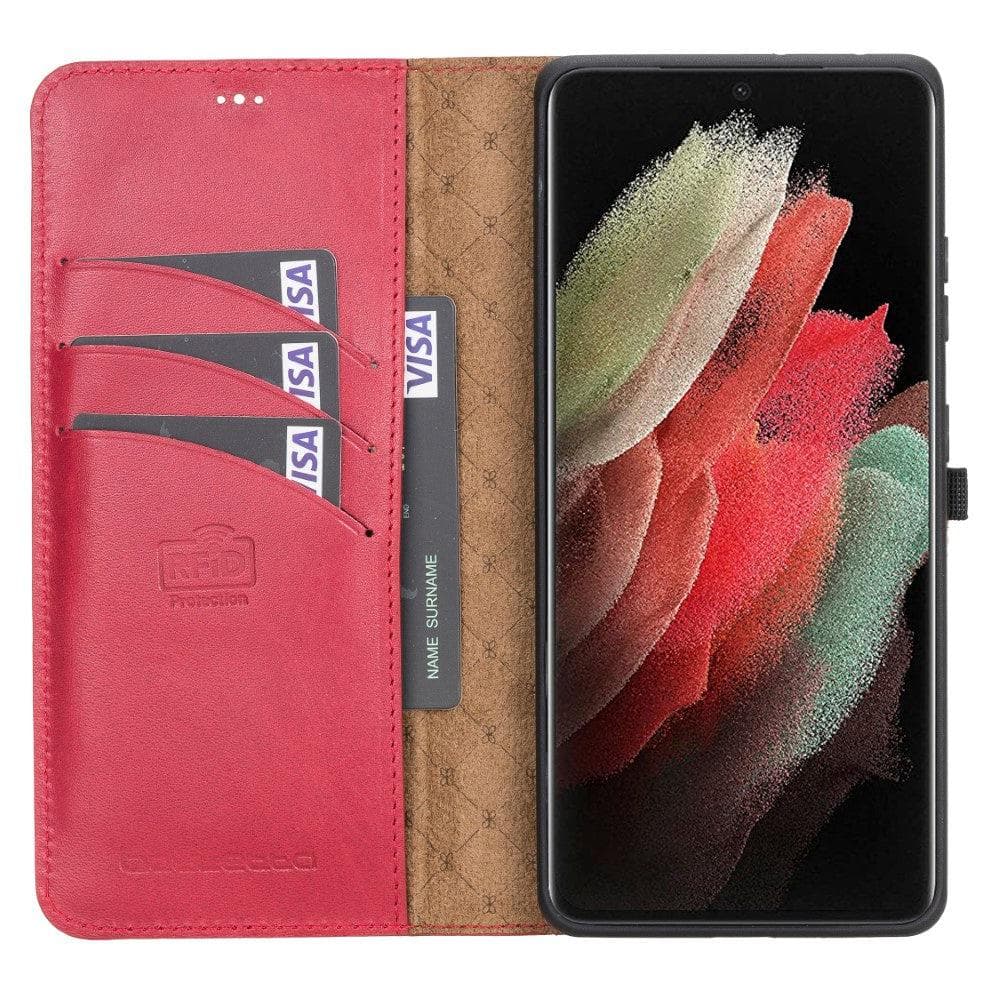 Magic Samsung Galaxy S21 Detachable Leather Wallet Case