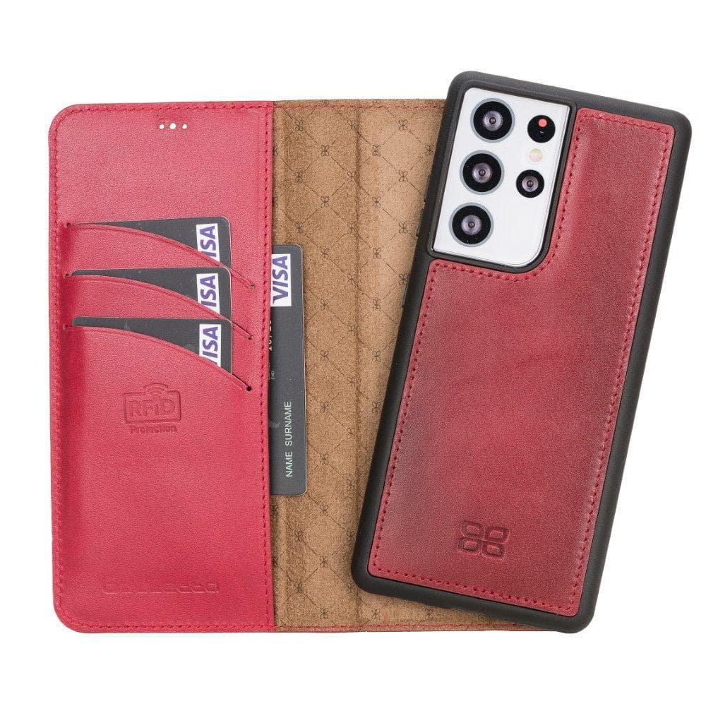 Magic Samsung Galaxy S21 Detachable Leather Wallet Case