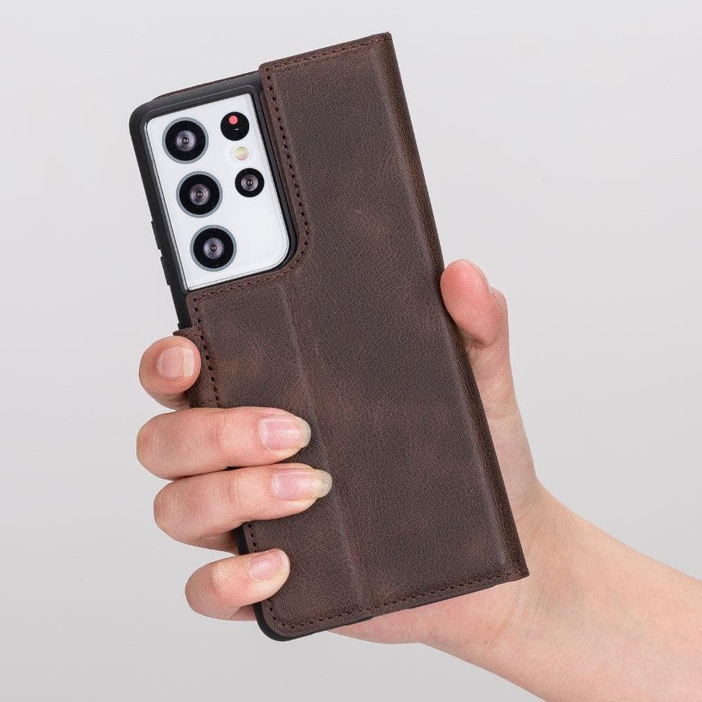Magic Samsung Galaxy S21 Detachable Leather Wallet Case
