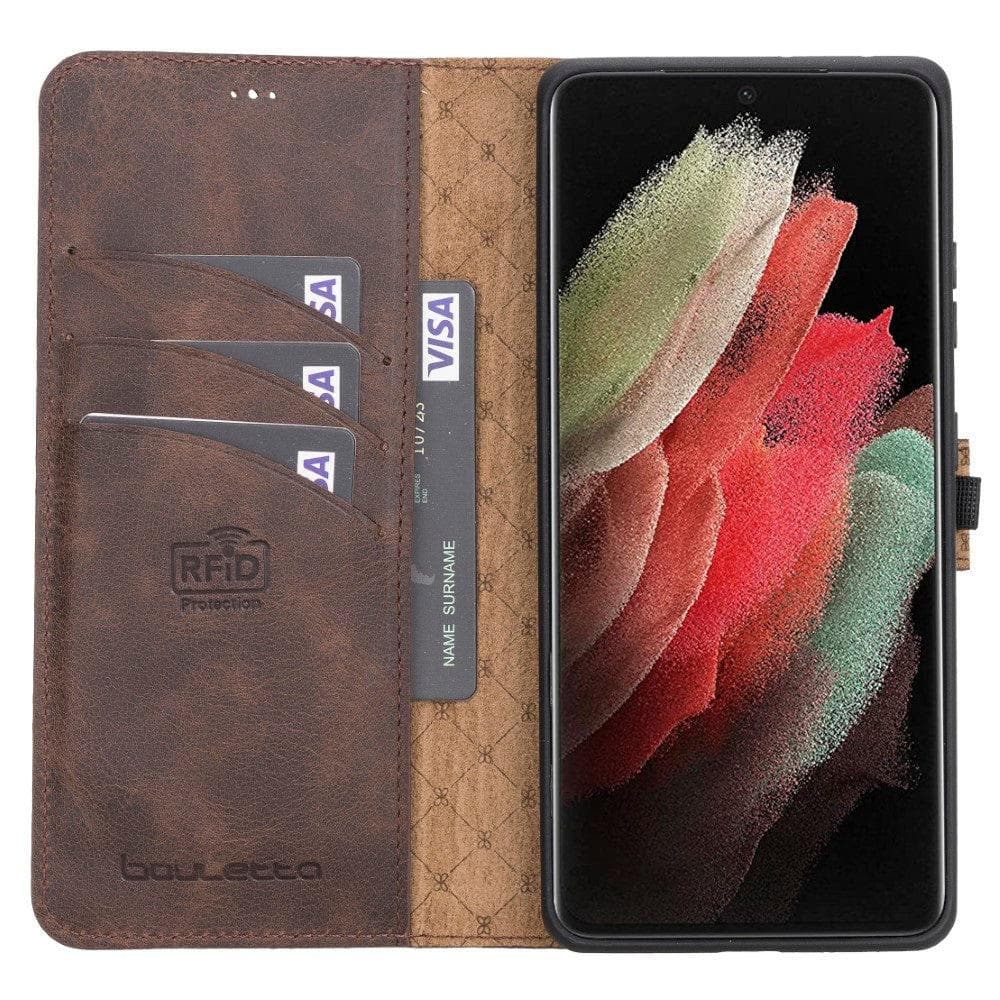 Magic Samsung Galaxy S21 Plus Detachable Leather Wallet Case