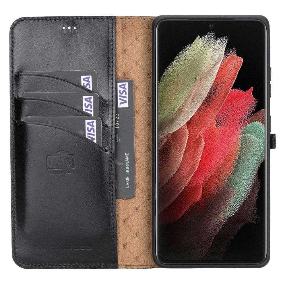 Magic Samsung Galaxy S21 Plus Detachable Leather Wallet Case