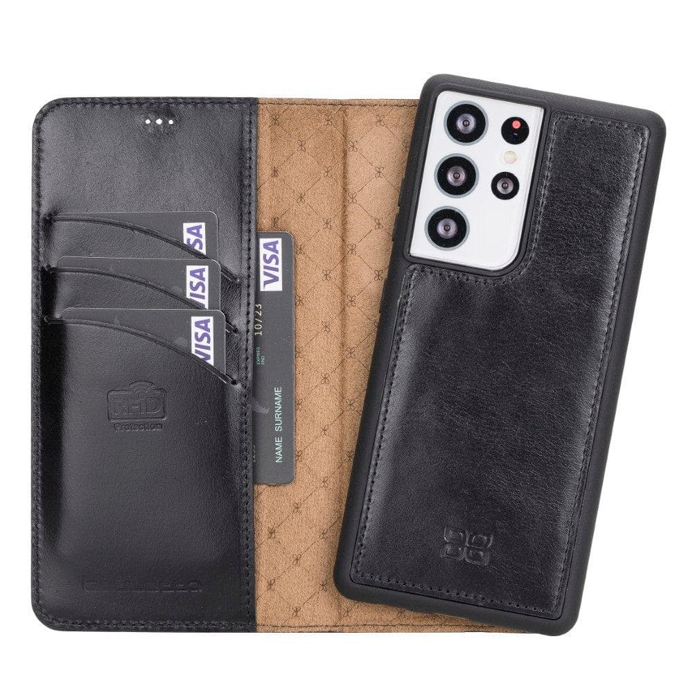 Magic Samsung Galaxy S21 Detachable Leather Wallet Case