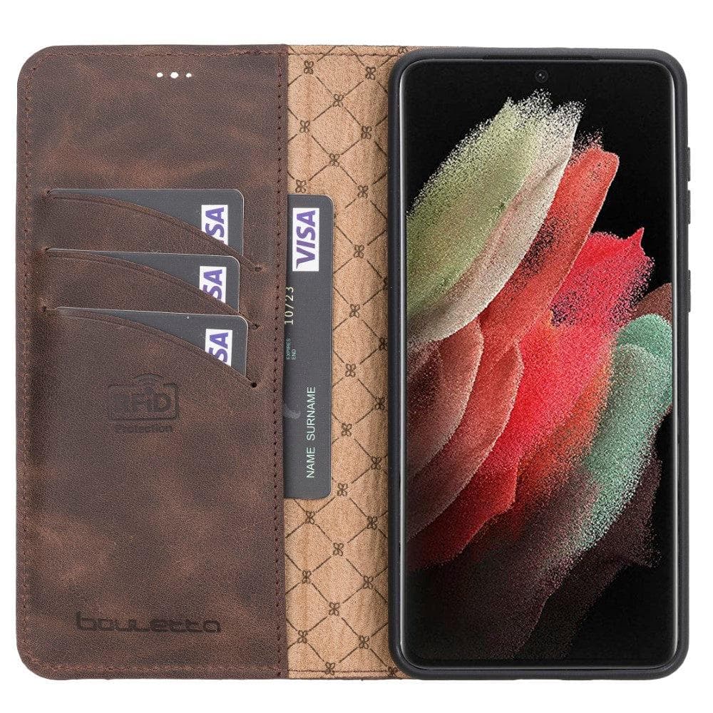 Magic Samsung Galaxy S21 Plus Detachable Leather Wallet Case