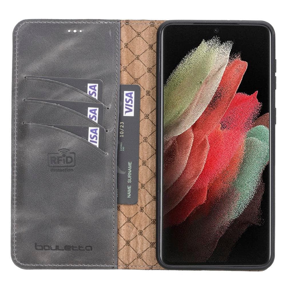 Magic Samsung Galaxy S21 Plus Detachable Leather Wallet Case