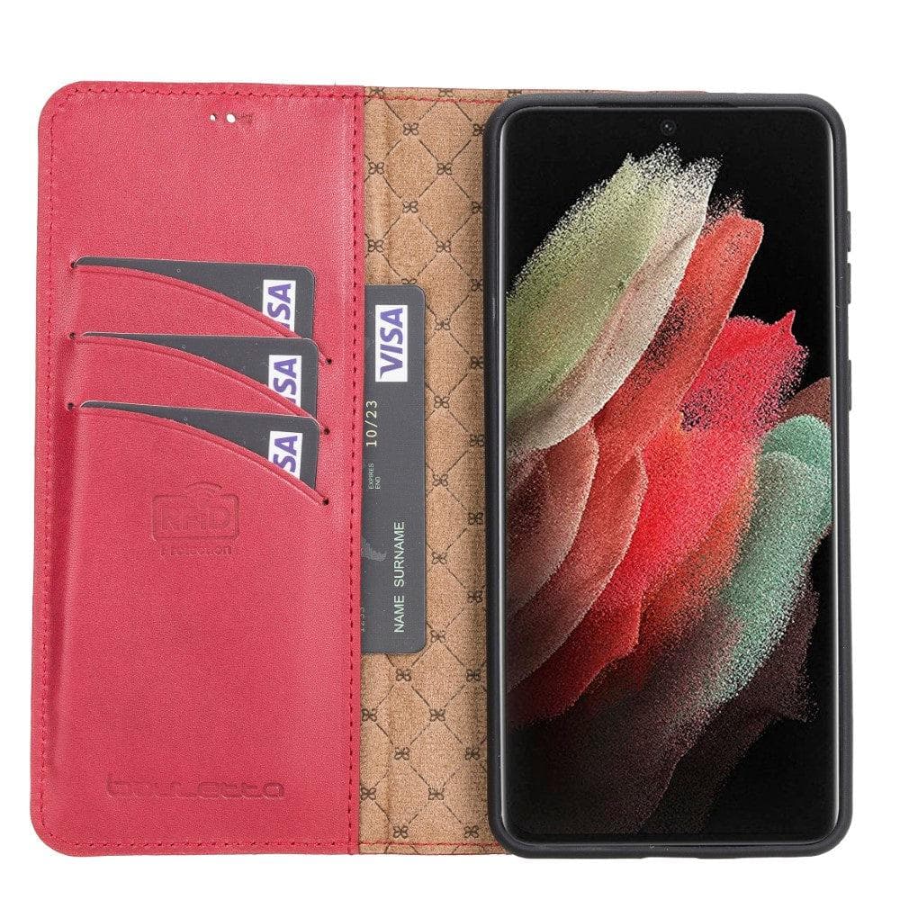 Magic Samsung Galaxy S21 Detachable Leather Wallet Case