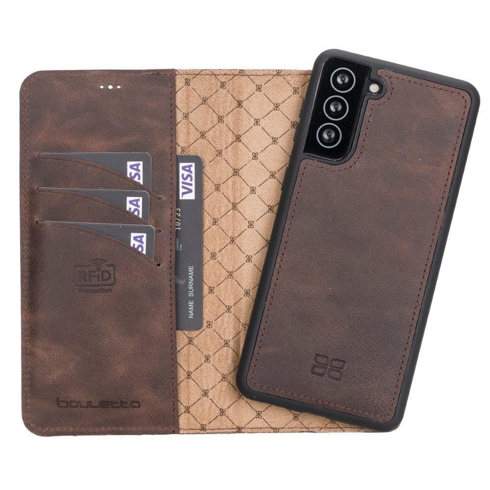Magic Samsung Galaxy S21 Plus Detachable Leather Wallet Case