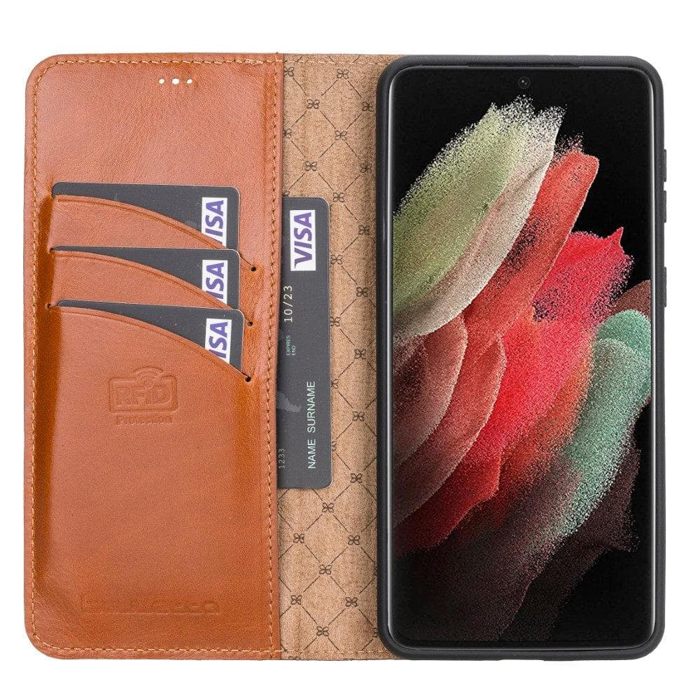 Magic Samsung Galaxy S21 Detachable Leather Wallet Case