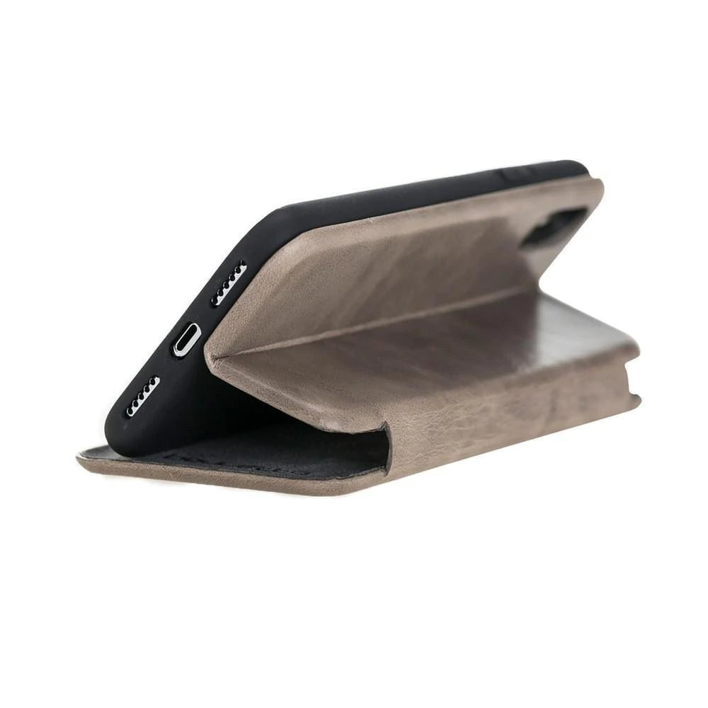 Slim Fit Book iPhone XS Max Leather Wallet Case