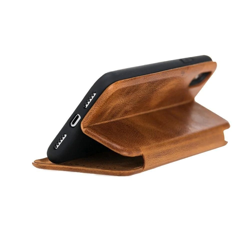 Slim Fit Book iPhone XS Max Leather Wallet Case