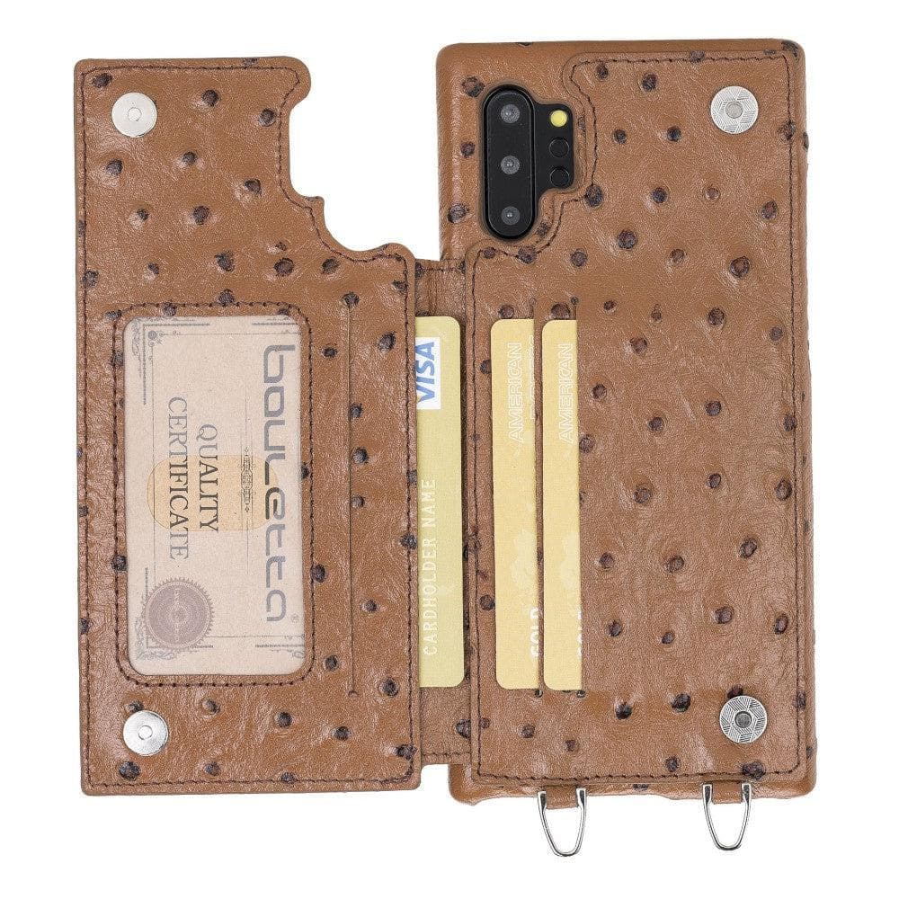 Saff Samsung Galaxy Note 10 Plus Leather Case with Shoulder Strap