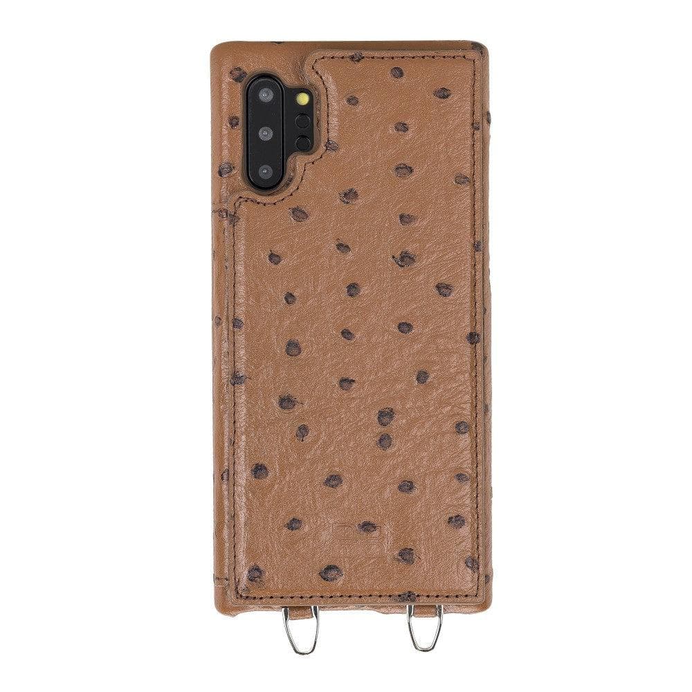 Saff Samsung Galaxy Note 10 Plus Leather Case with Shoulder Strap