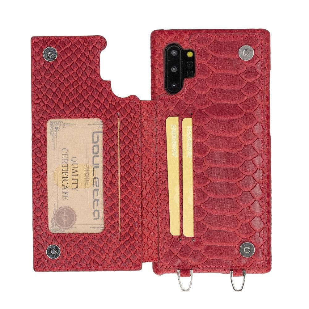 Saff Samsung Galaxy Note 10 Plus Leather Case with Shoulder Strap