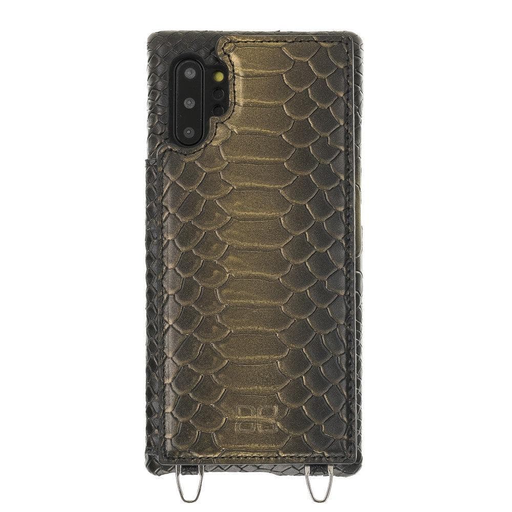 Saff Samsung Galaxy Note 10 Plus Leather Case with Shoulder Strap