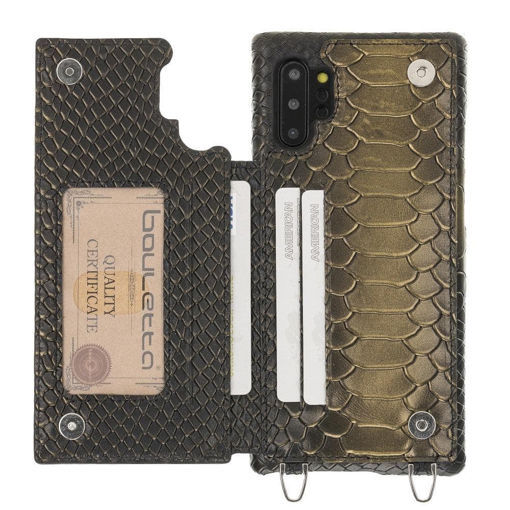 Saff Samsung Galaxy Note 10 Plus Leather Case with Shoulder Strap