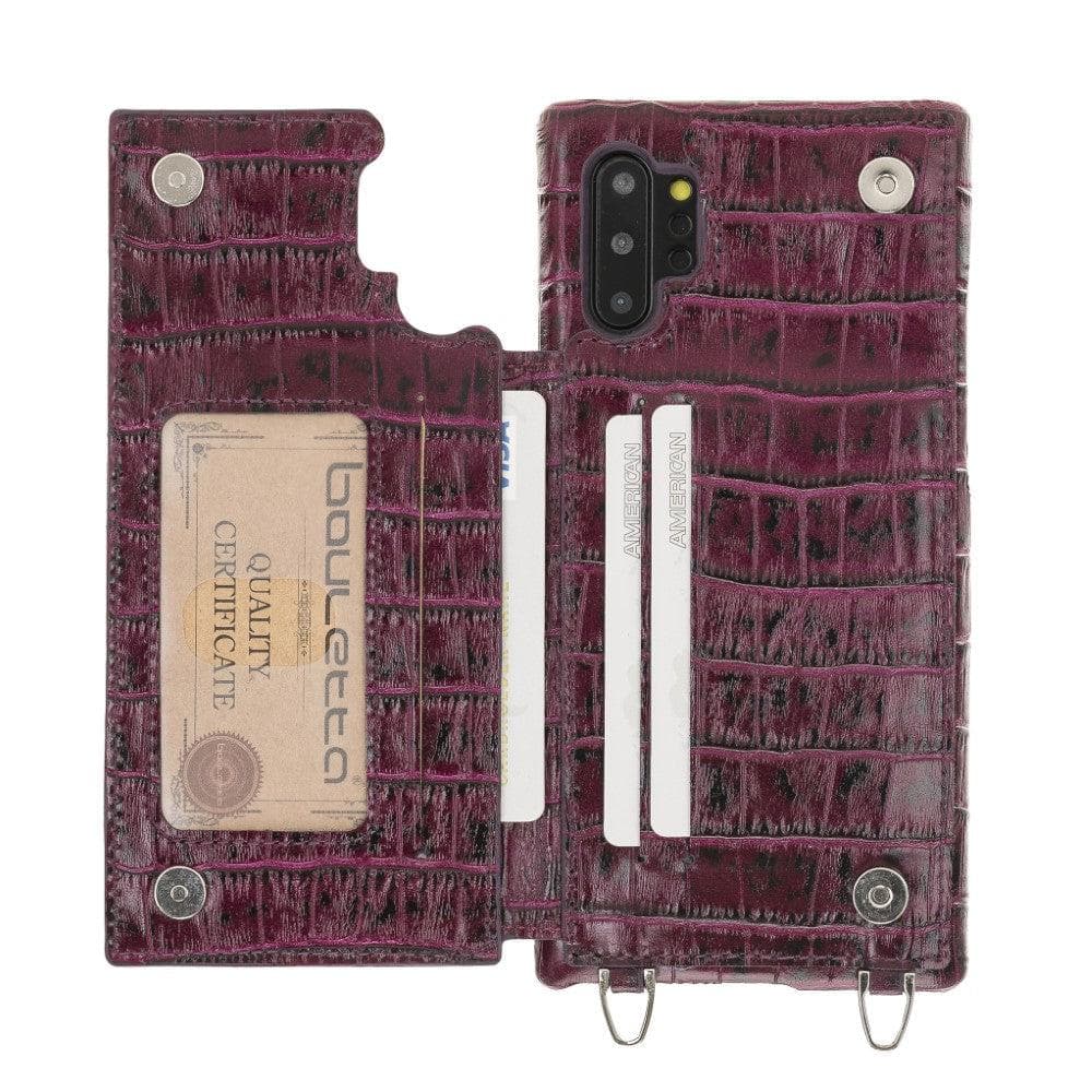 Saff Samsung Galaxy Note 10 Plus Leather Case with Shoulder Strap