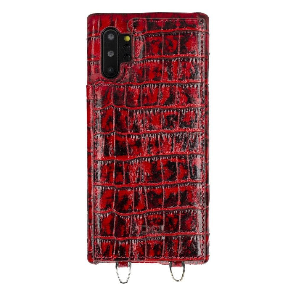 Saff Samsung Galaxy Note 10 Plus Leather Case with Shoulder Strap