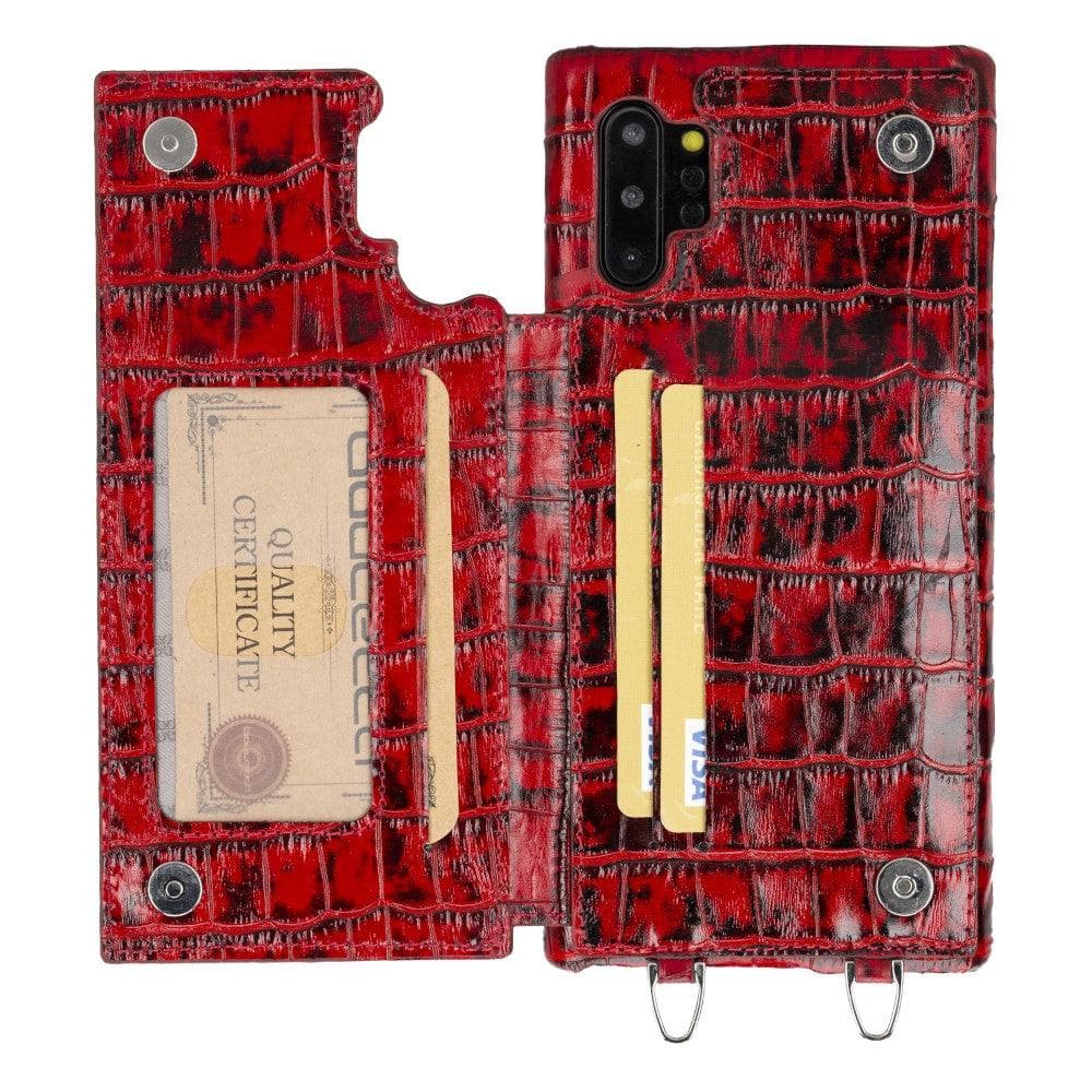 Saff Samsung Galaxy Note 10 Plus Leather Case with Shoulder Strap
