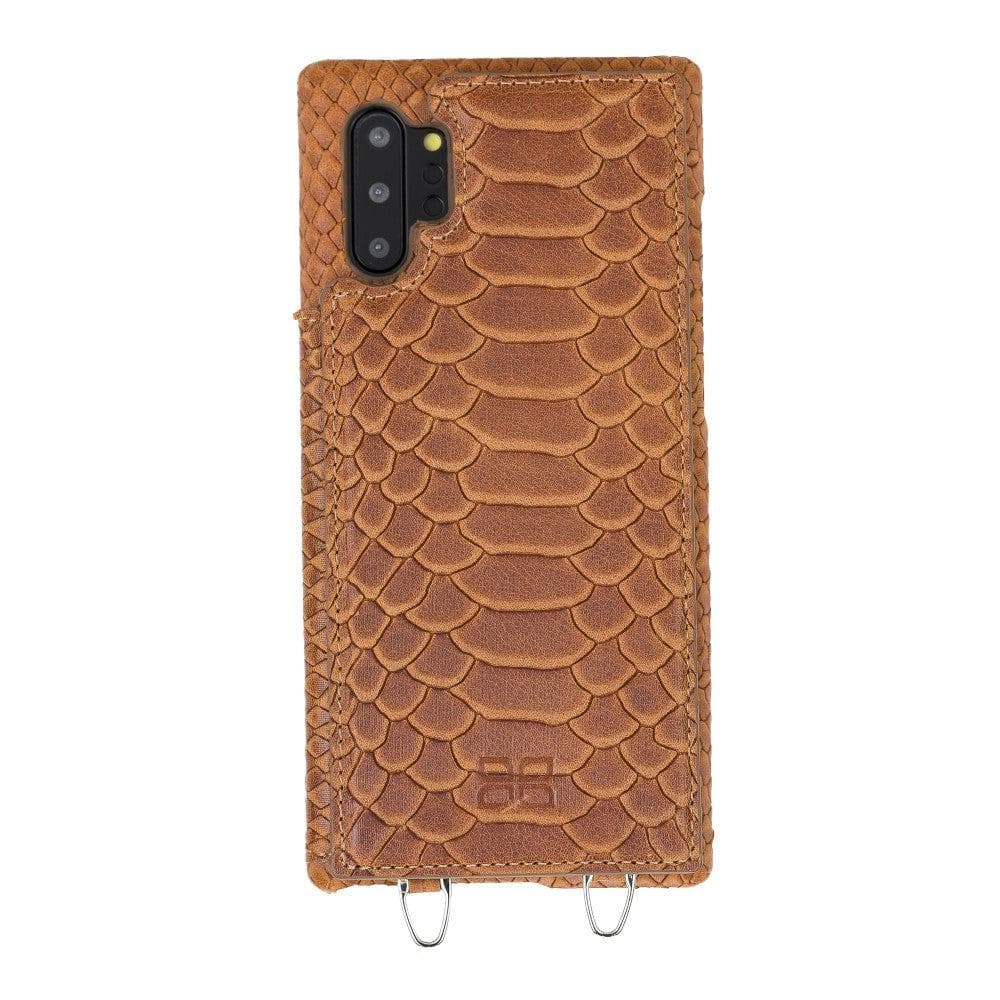 Saff Samsung Galaxy Note 10 Plus Leather Case with Shoulder Strap