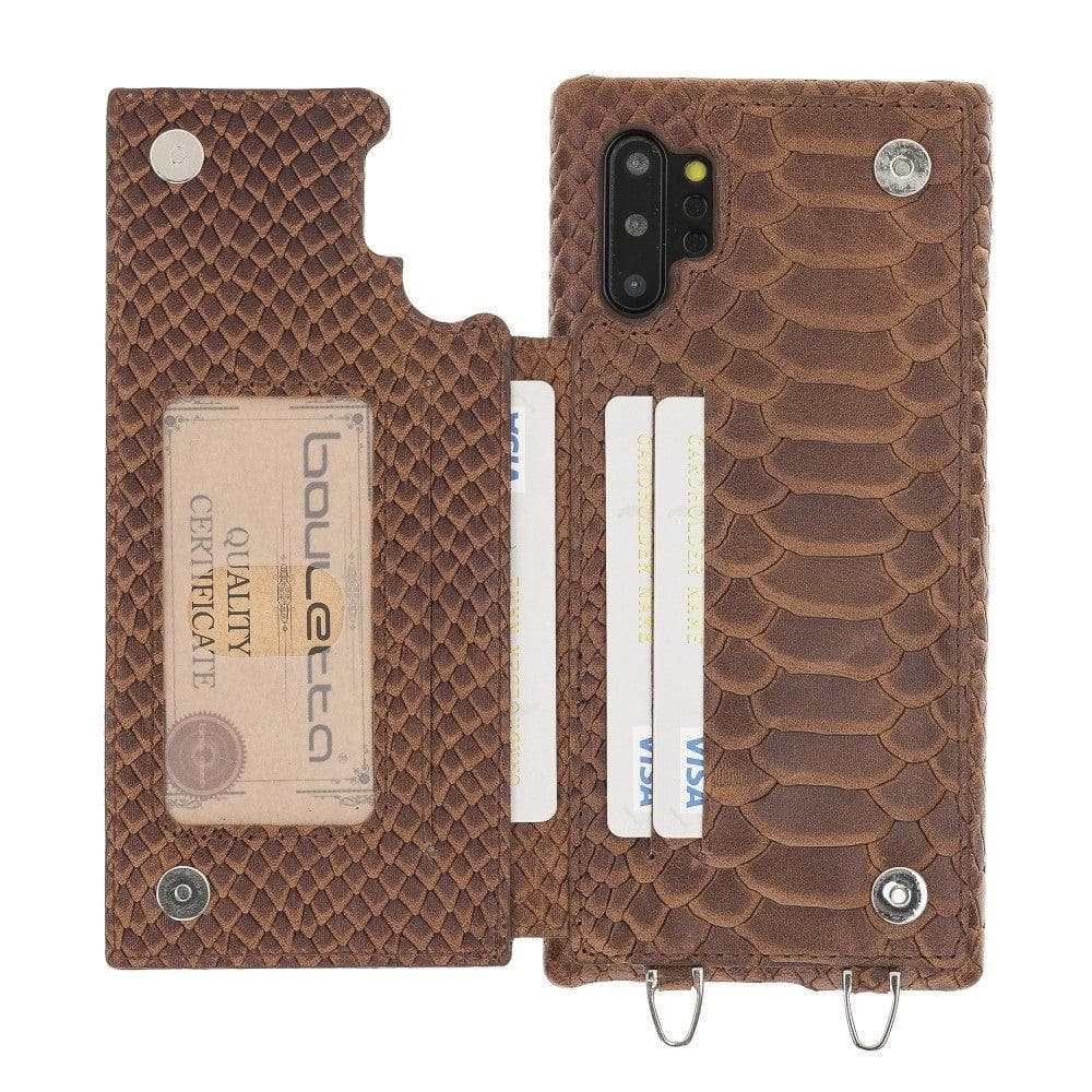 Saff Samsung Galaxy Note 10 Plus Leather Case with Shoulder Strap