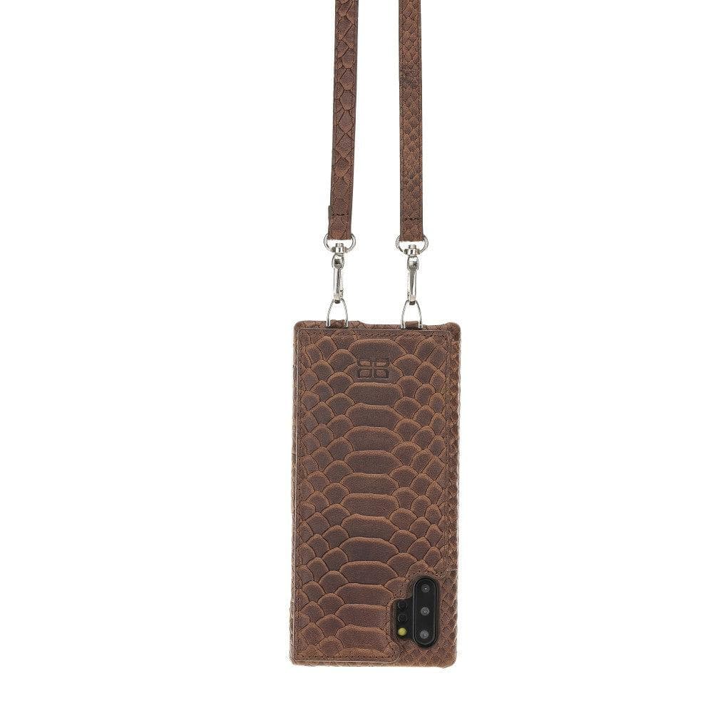 Saff Samsung Galaxy Note 10 Plus Leather Case with Shoulder Strap