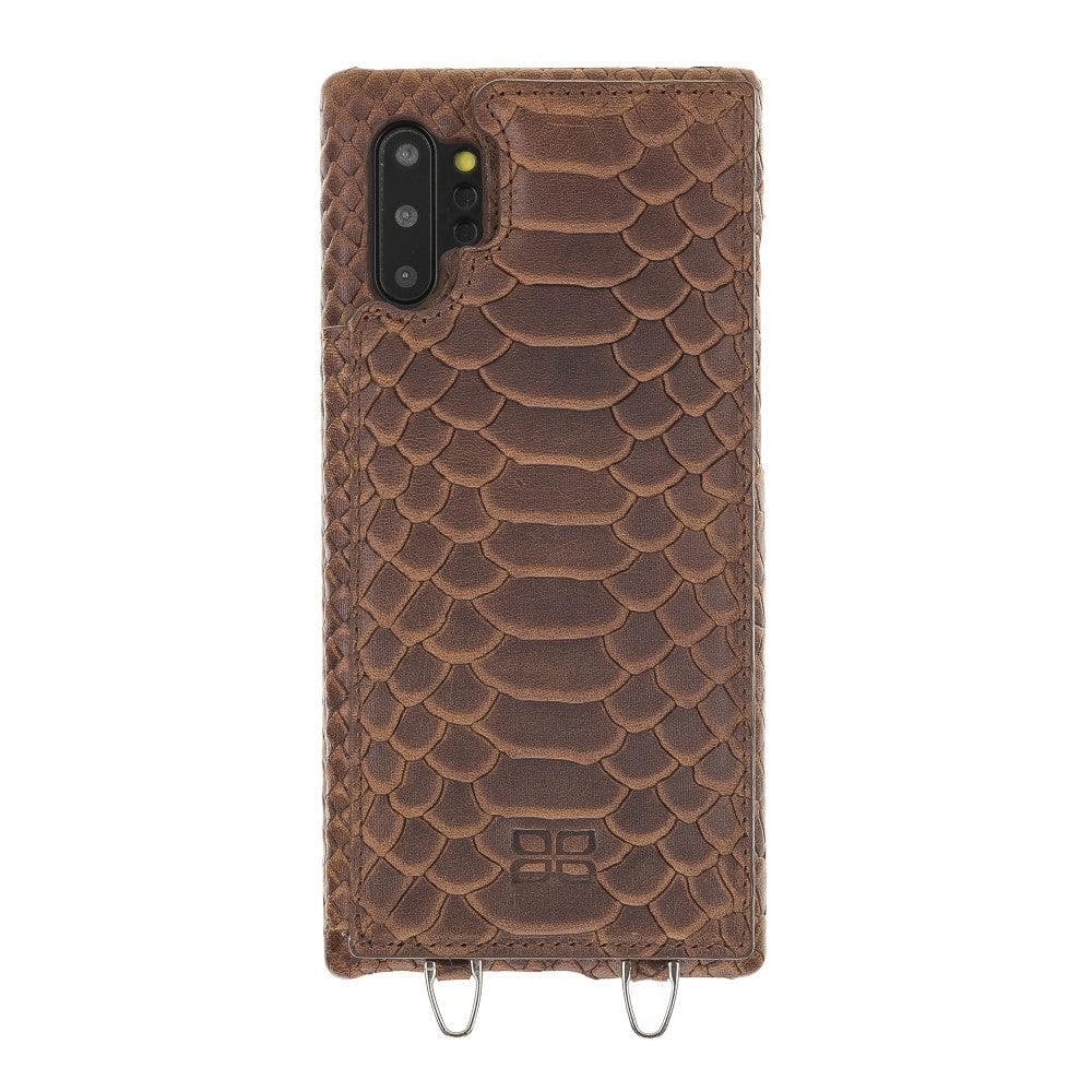 Saff Samsung Galaxy Note 10 Plus Leather Case with Shoulder Strap