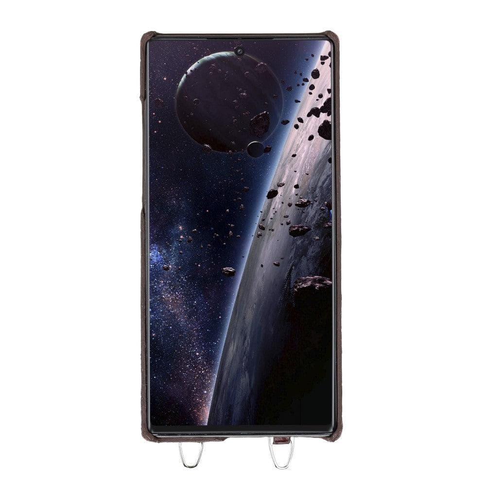 Saff Samsung Galaxy Note 10 Plus Leather Case with Shoulder Strap