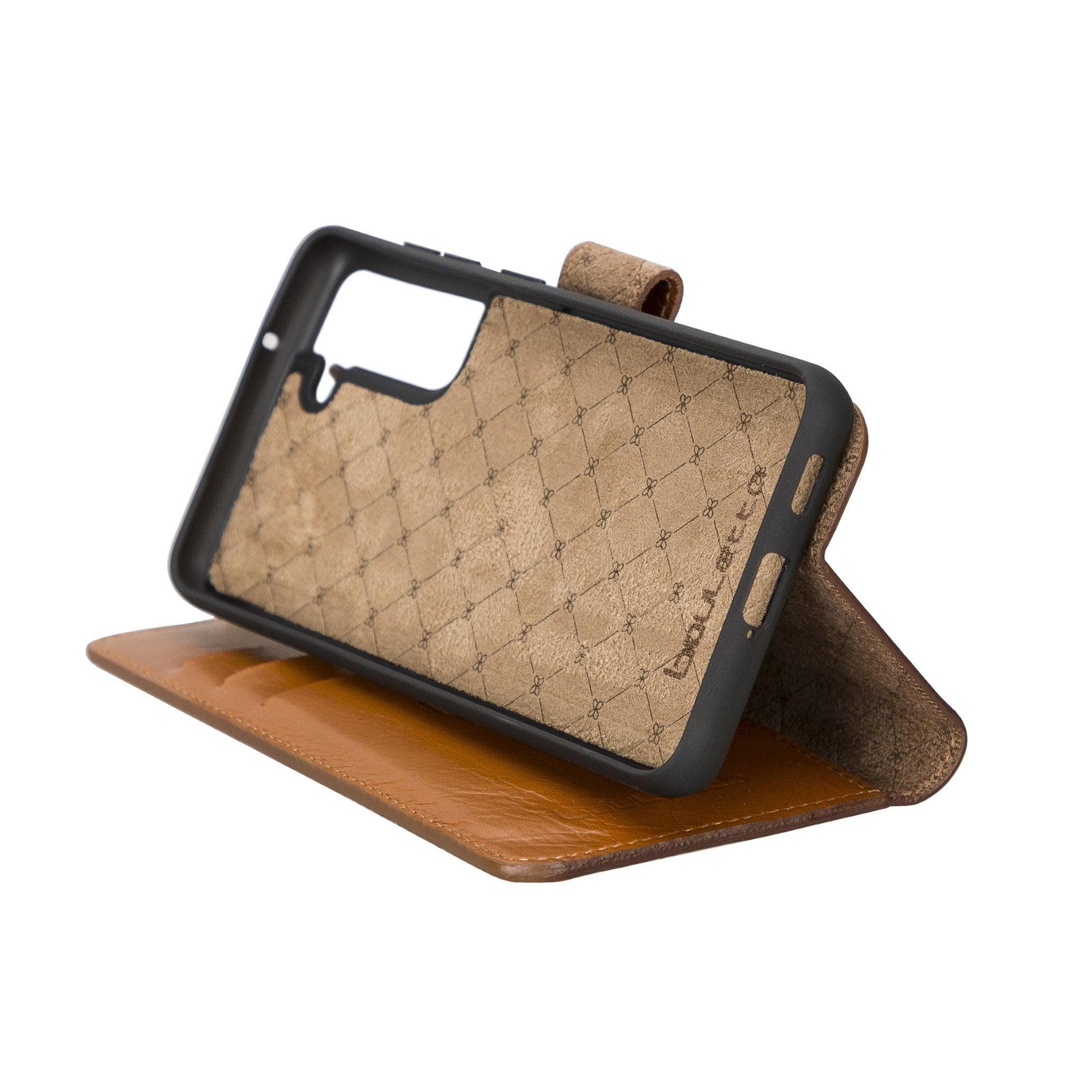 Magic Samsung Galaxy S21 FE (Fan Edition) Detachable Leather Wallet Case