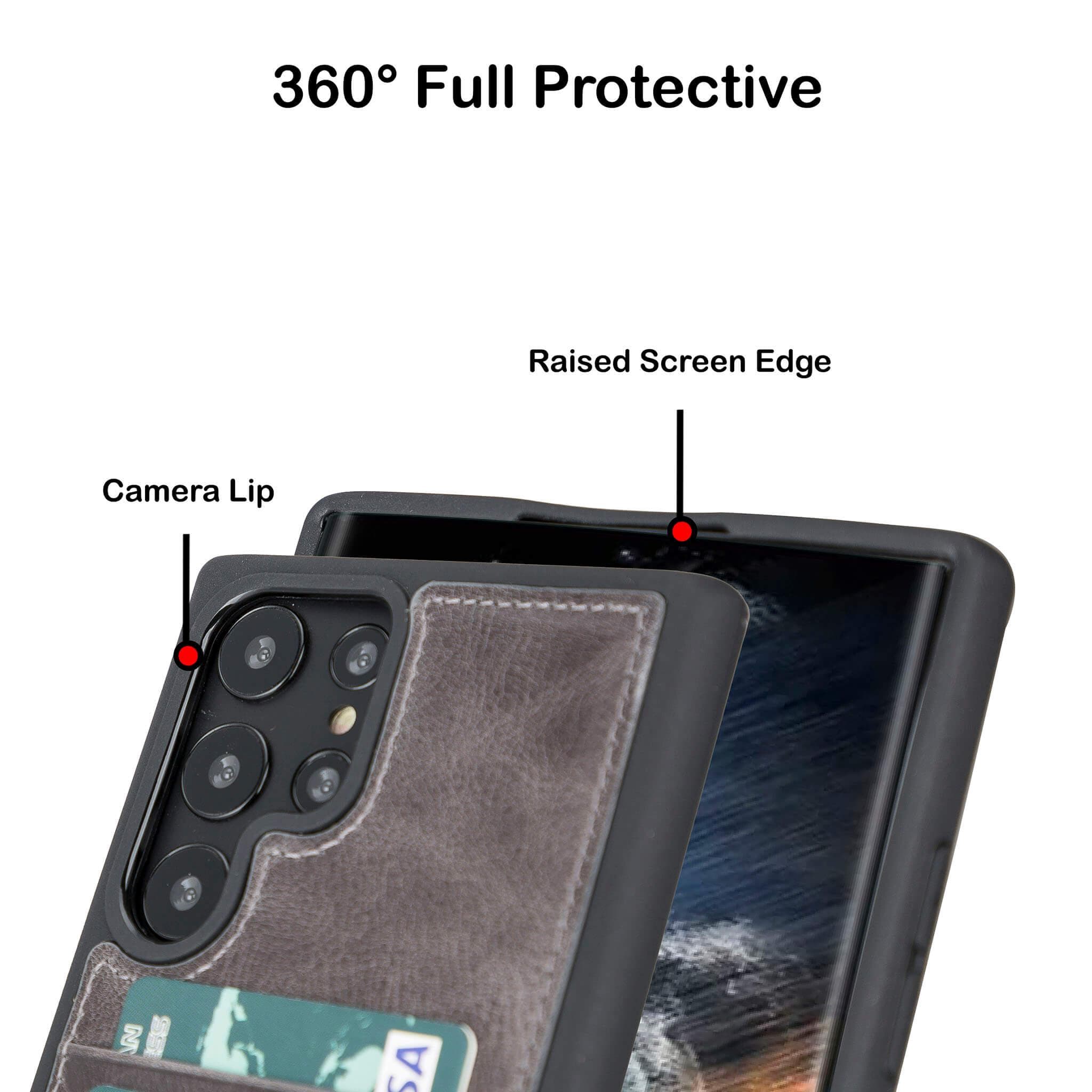 Flex Cover Leather Samsung Galaxy S23 Case with Card Holder