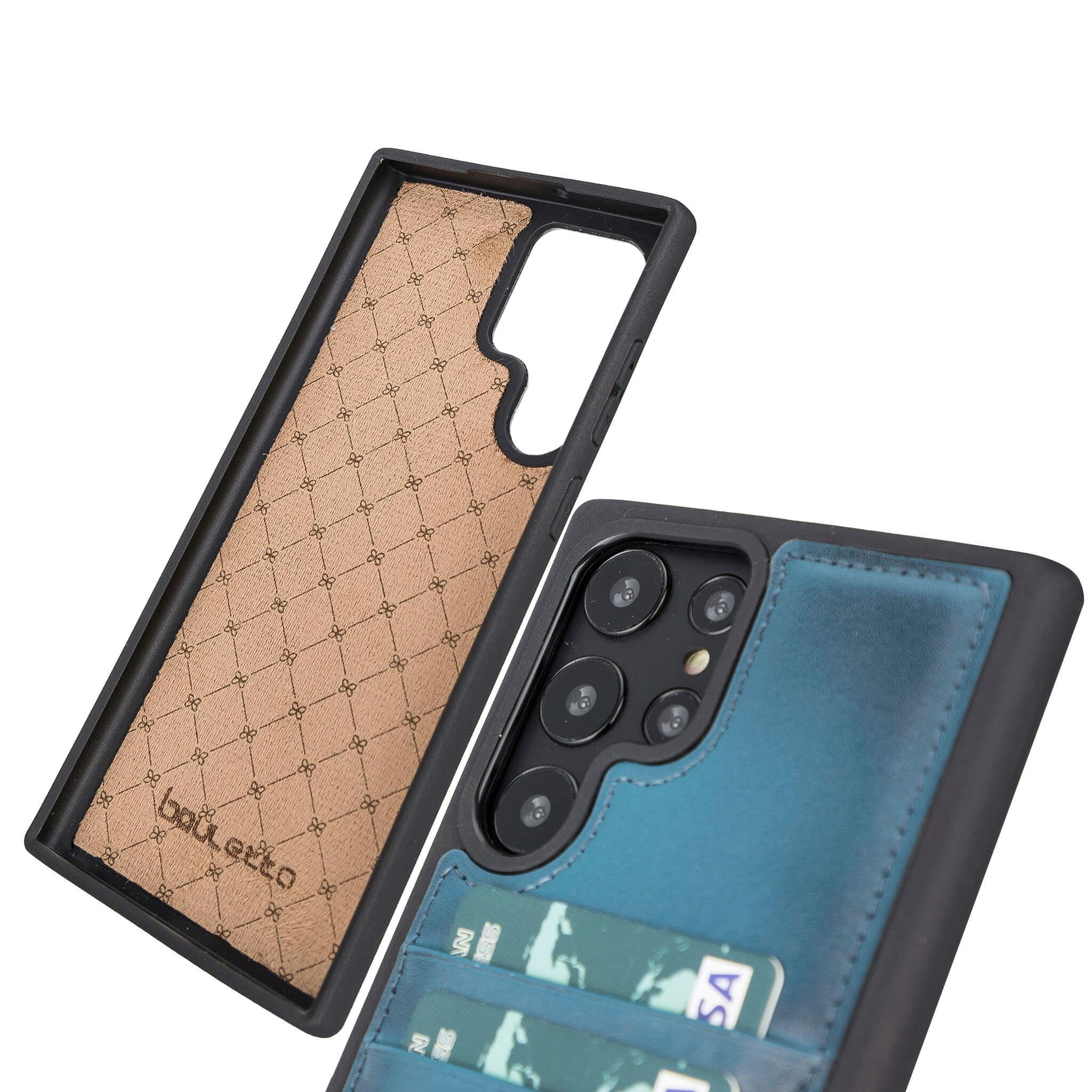 Flex Cover Leather Samsung Galaxy S23 Ultra Case with Card Holder