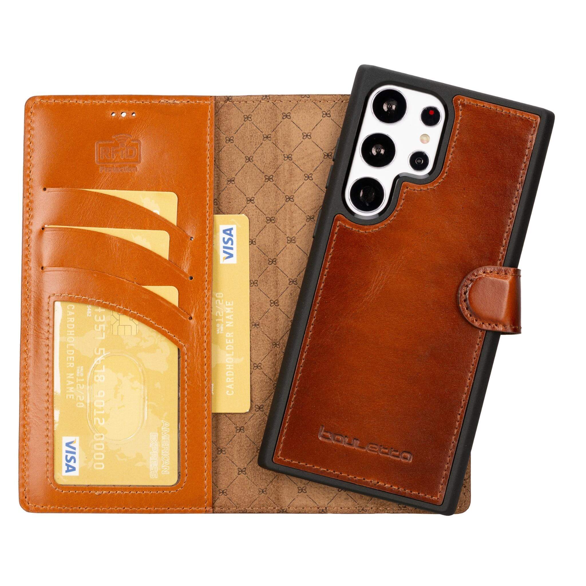 Magic Samsung Galaxy S23 Plus Detachable Leather Wallet Case