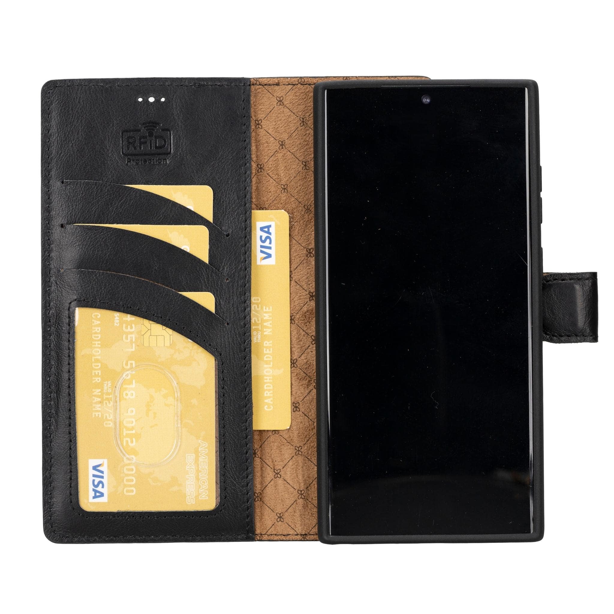 Magic Samsung Galaxy S23 Ultra Detachable Leather Wallet Case