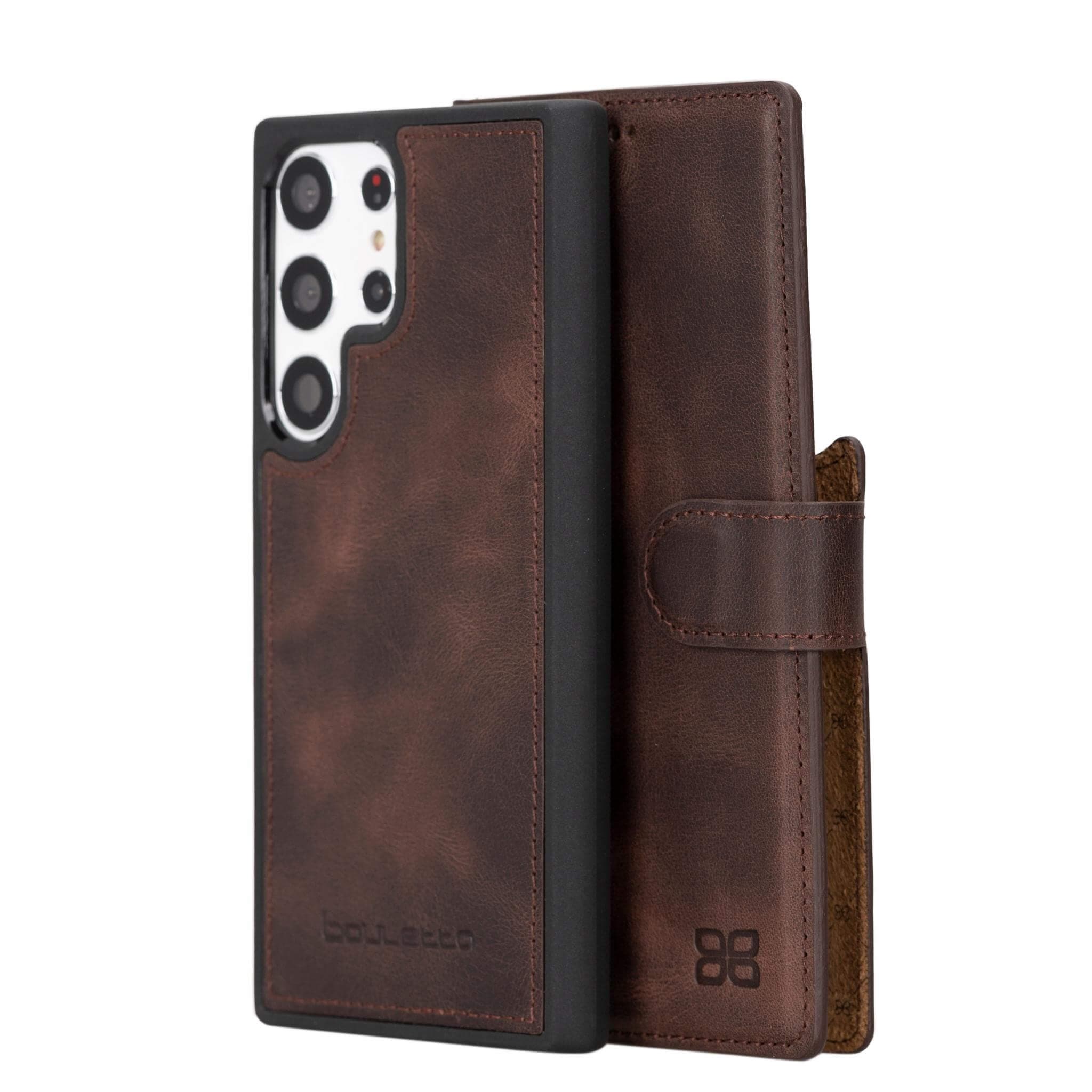 Magic Samsung Galaxy S23 Ultra Detachable Leather Wallet Case