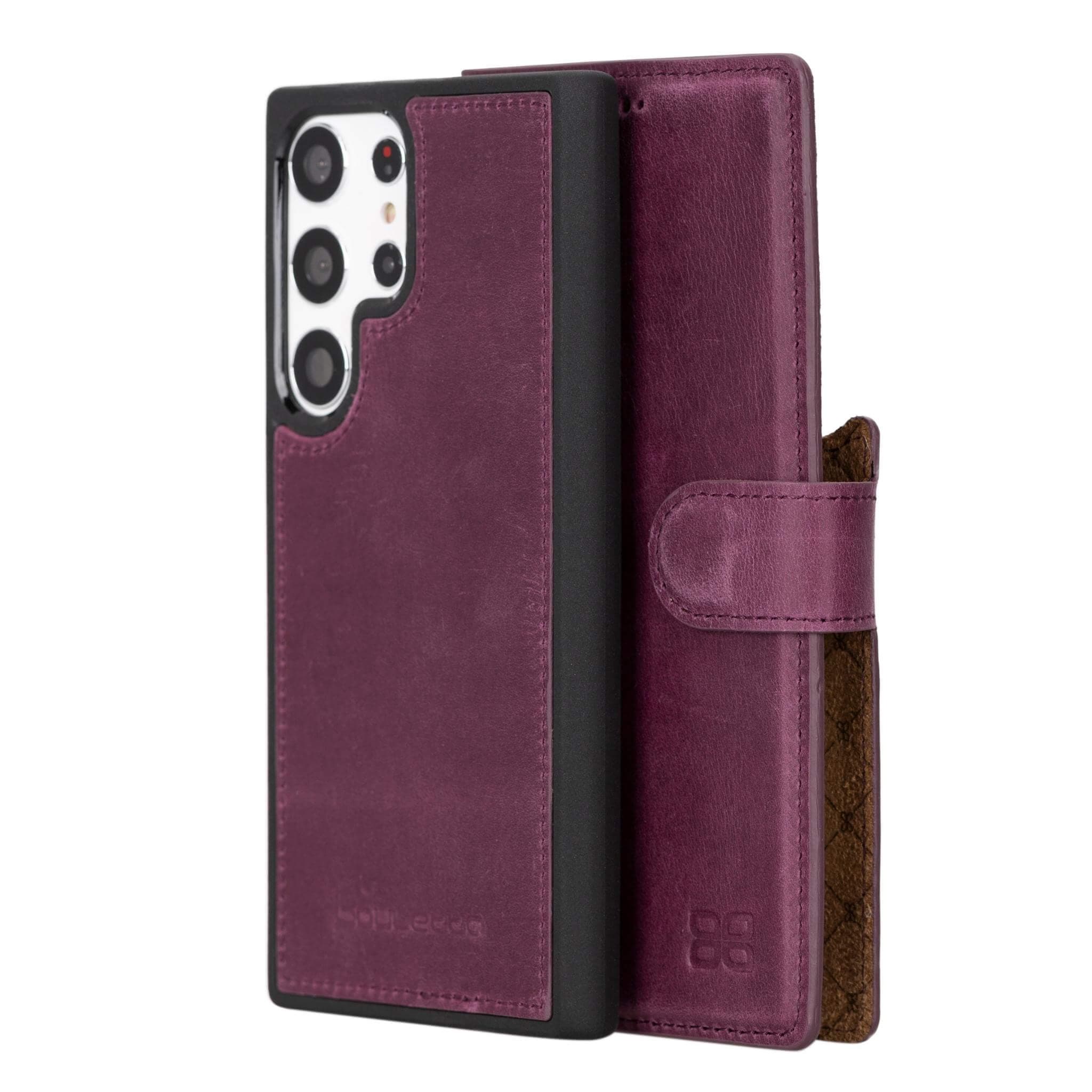 Magic Samsung Galaxy S23 Ultra Detachable Leather Wallet Case