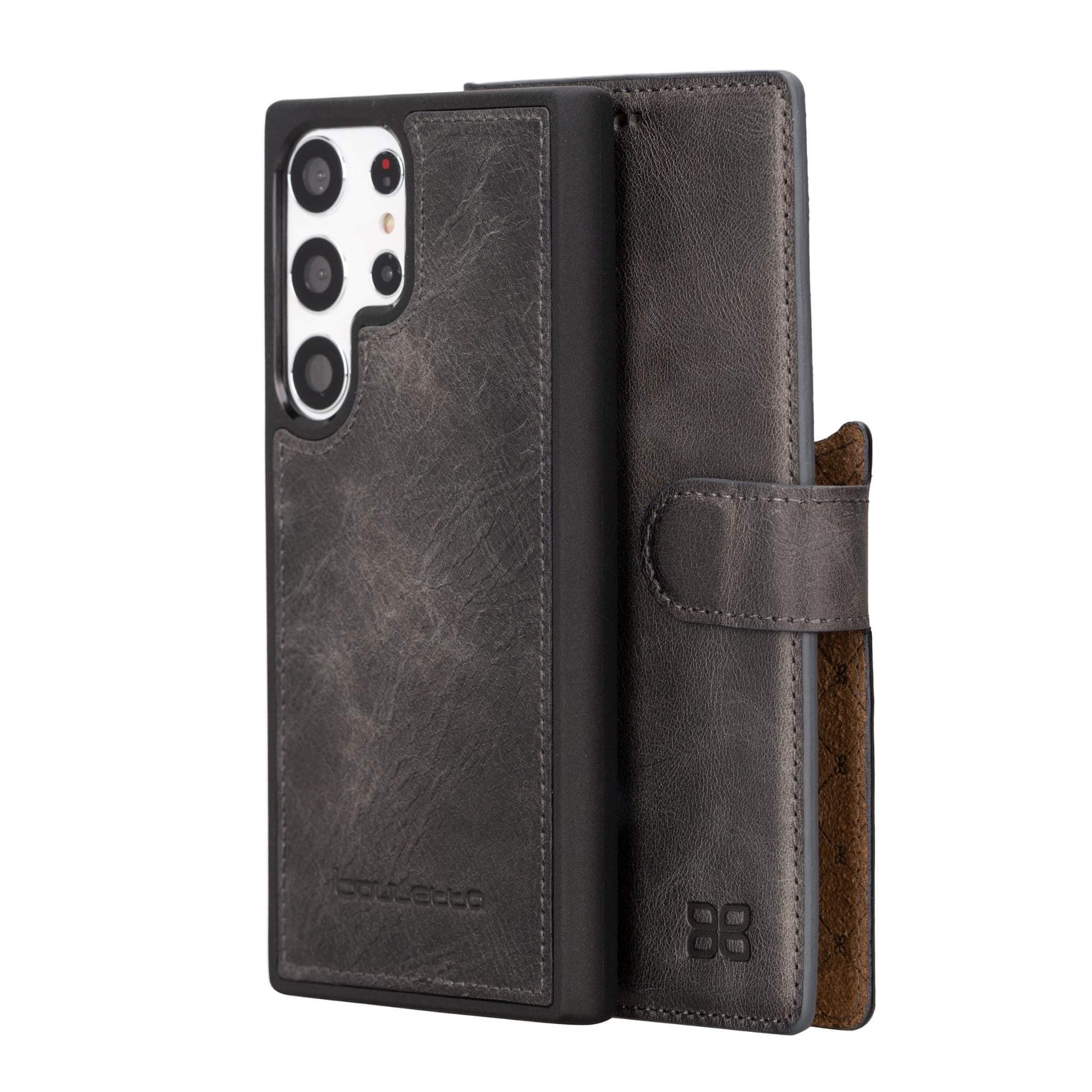 Magic Samsung Galaxy S23 Ultra Detachable Leather Wallet Case