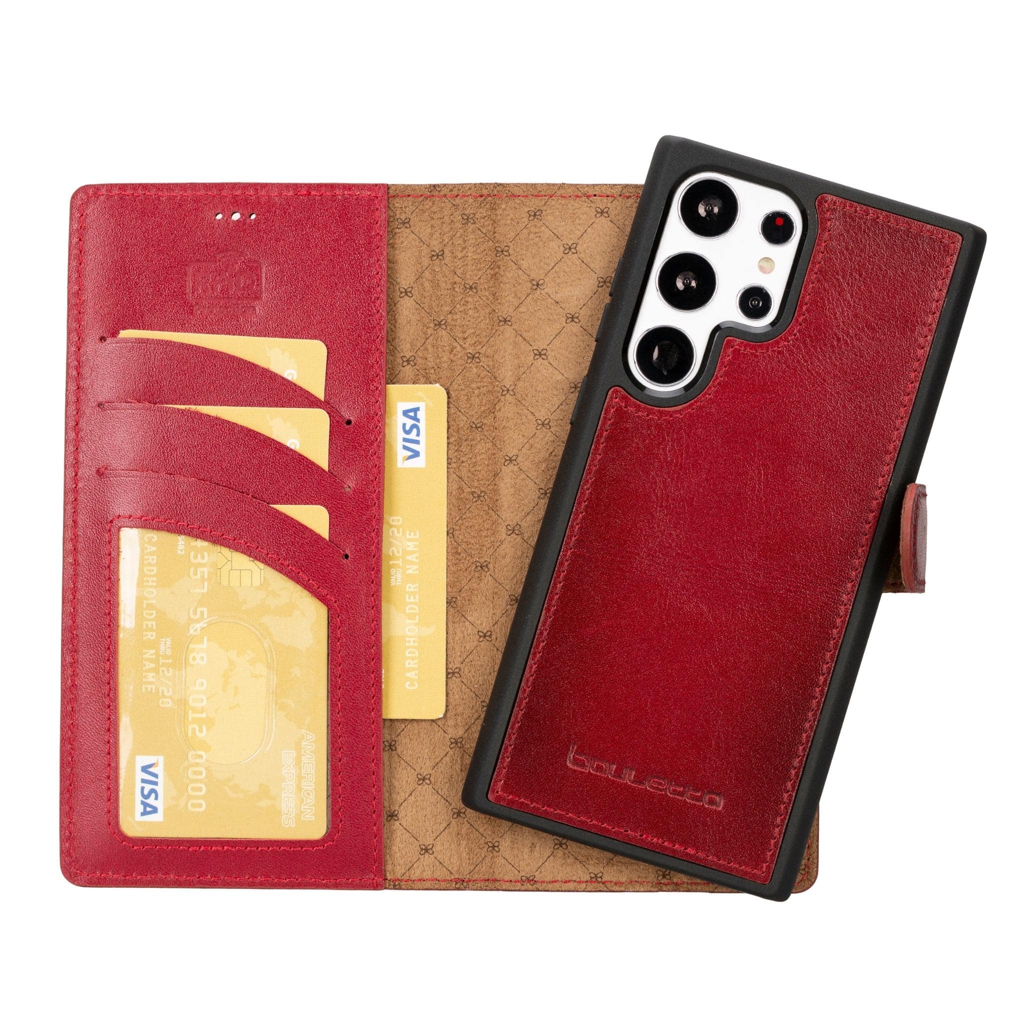 Magic Samsung Galaxy S23 Plus Detachable Leather Wallet Case
