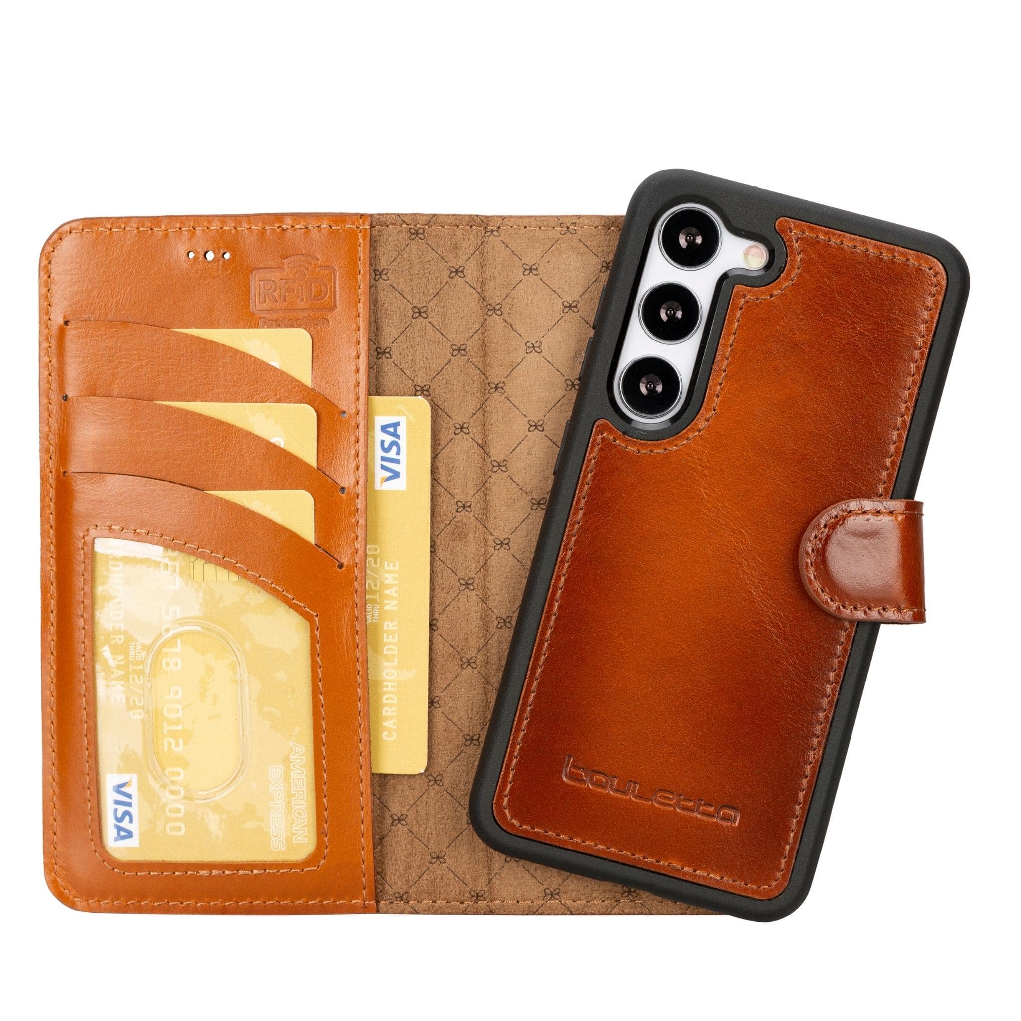 Magic Samsung Galaxy S23 Ultra Detachable Leather Wallet Case