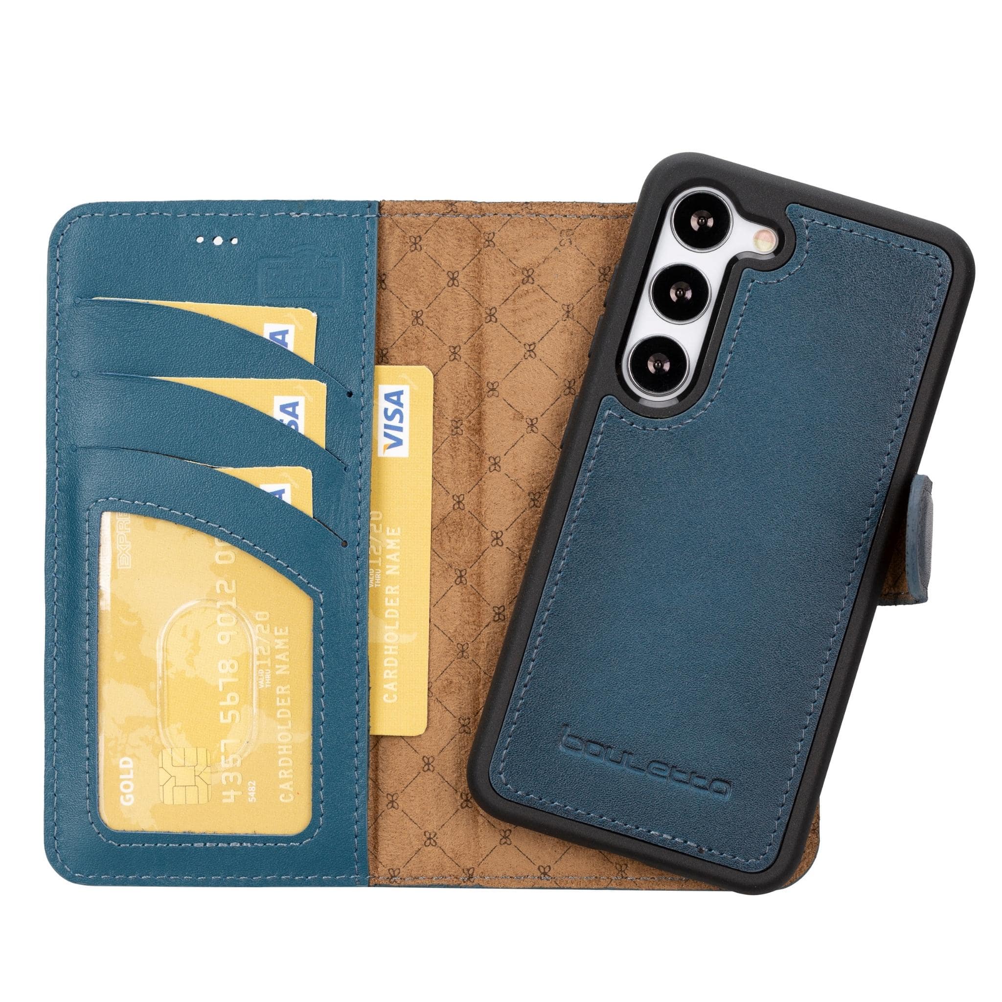 Magic Samsung Galaxy S23 Ultra Detachable Leather Wallet Case