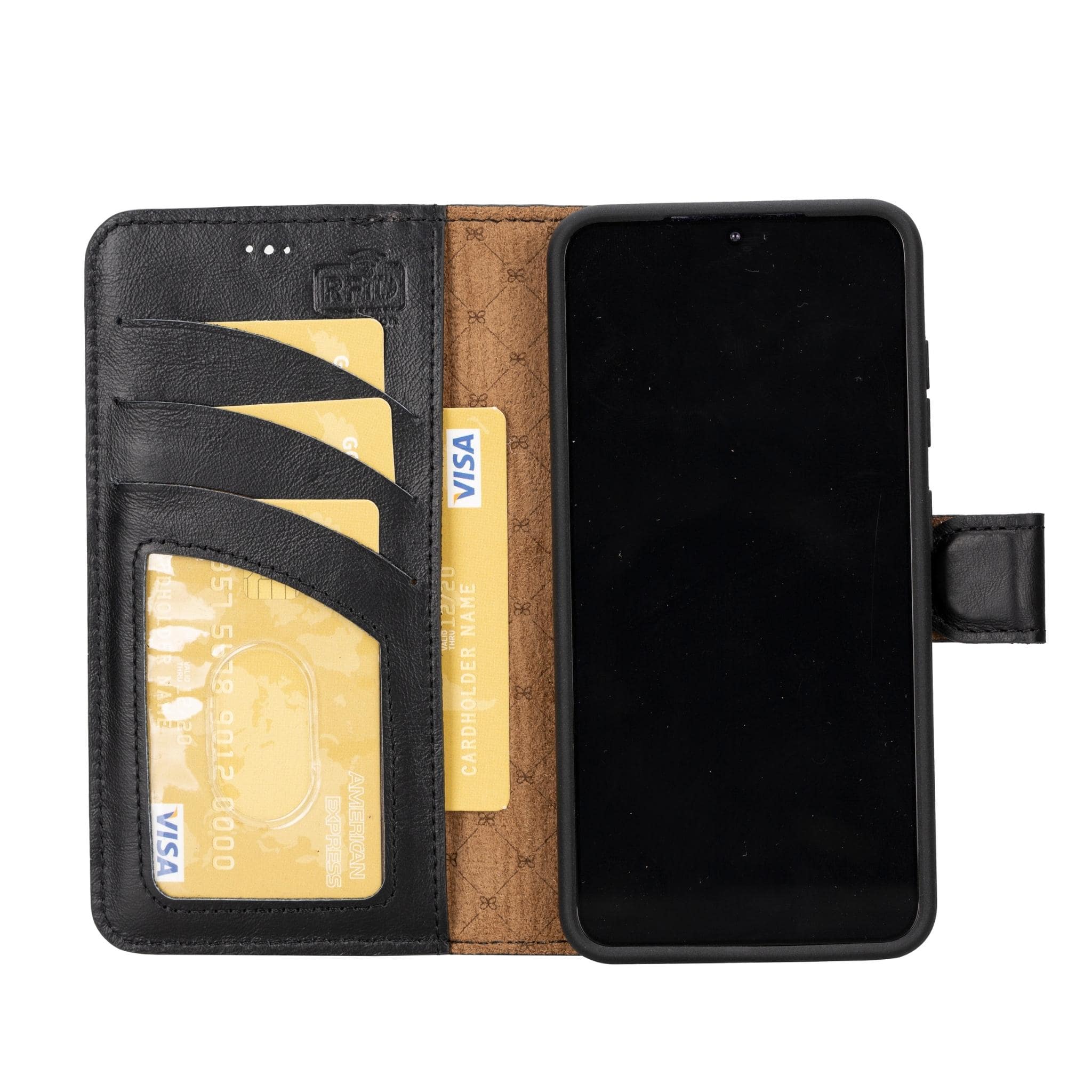 Magic Samsung Galaxy S23 Ultra Detachable Leather Wallet Case