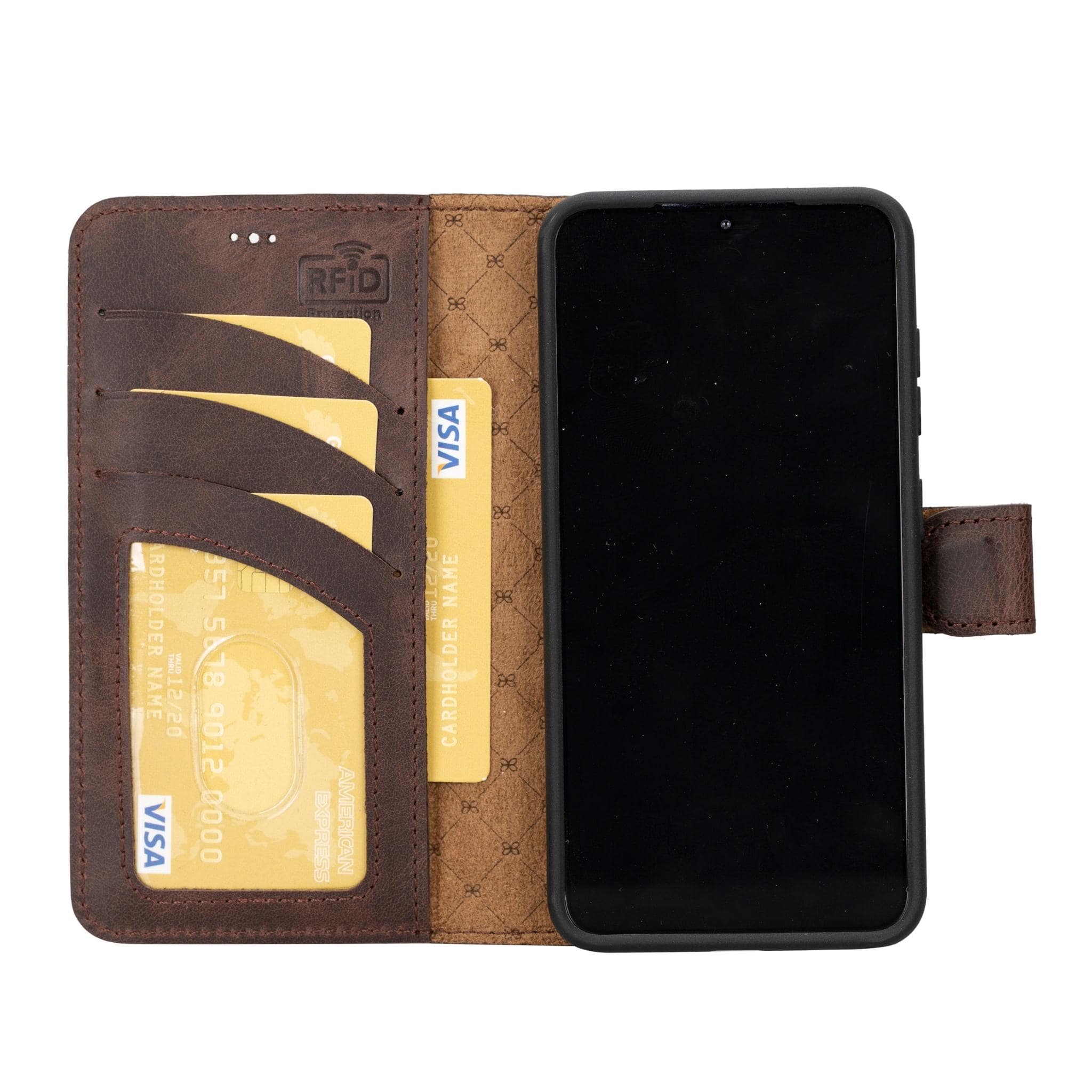 Magic Samsung Galaxy S23 Ultra Detachable Leather Wallet Case