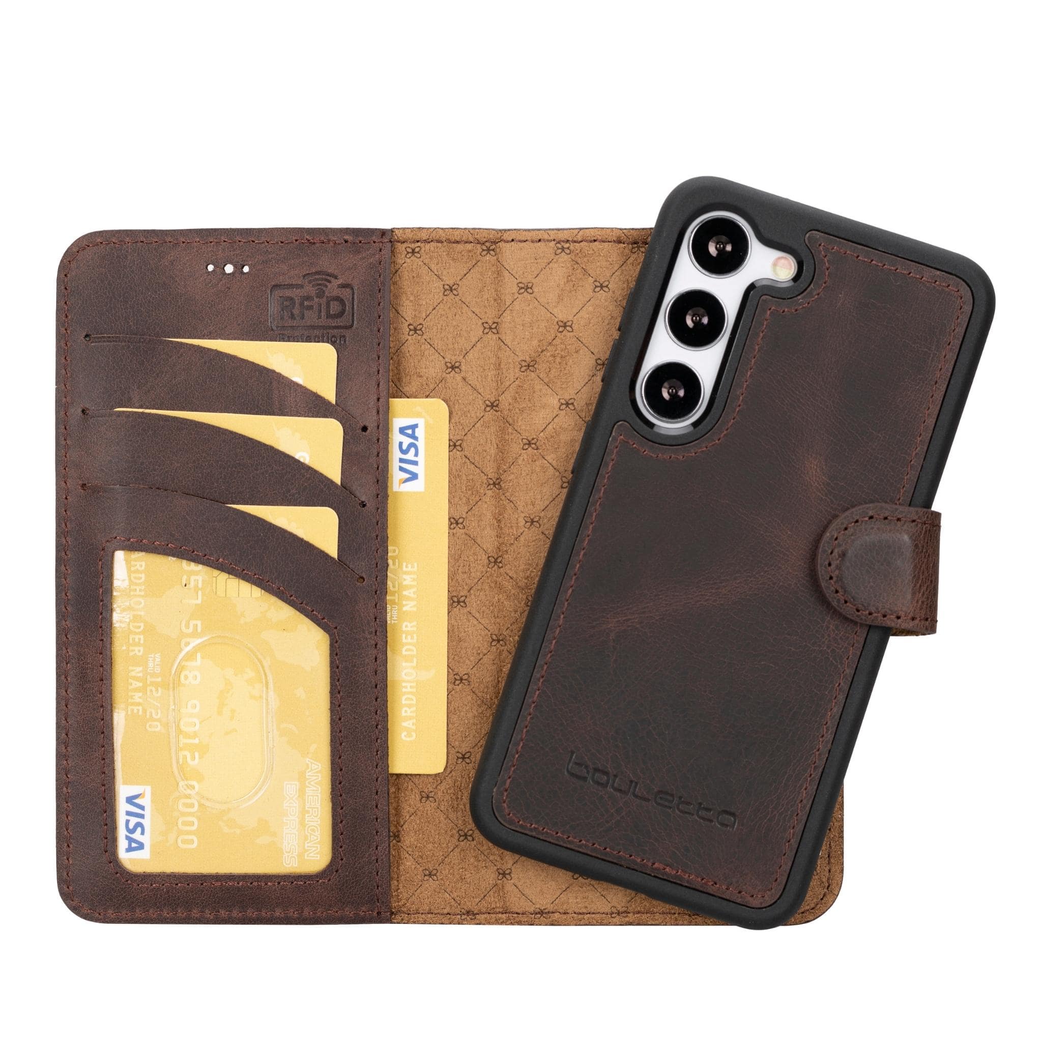 Magic Samsung Galaxy S23 Ultra Detachable Leather Wallet Case