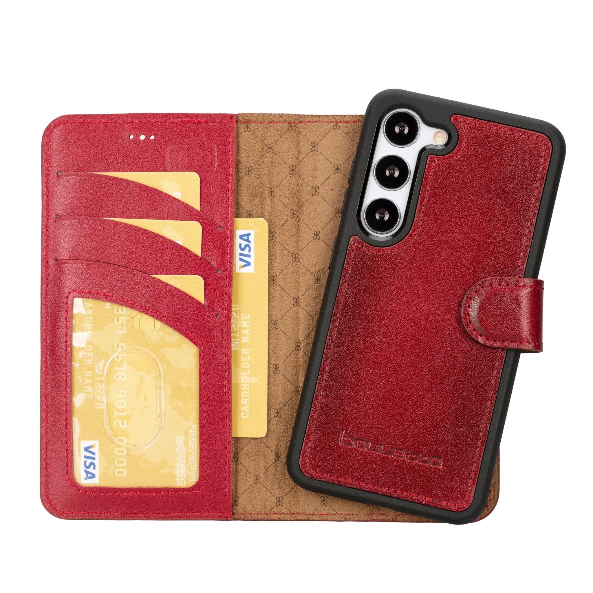 Magic Samsung Galaxy S23 Ultra Detachable Leather Wallet Case