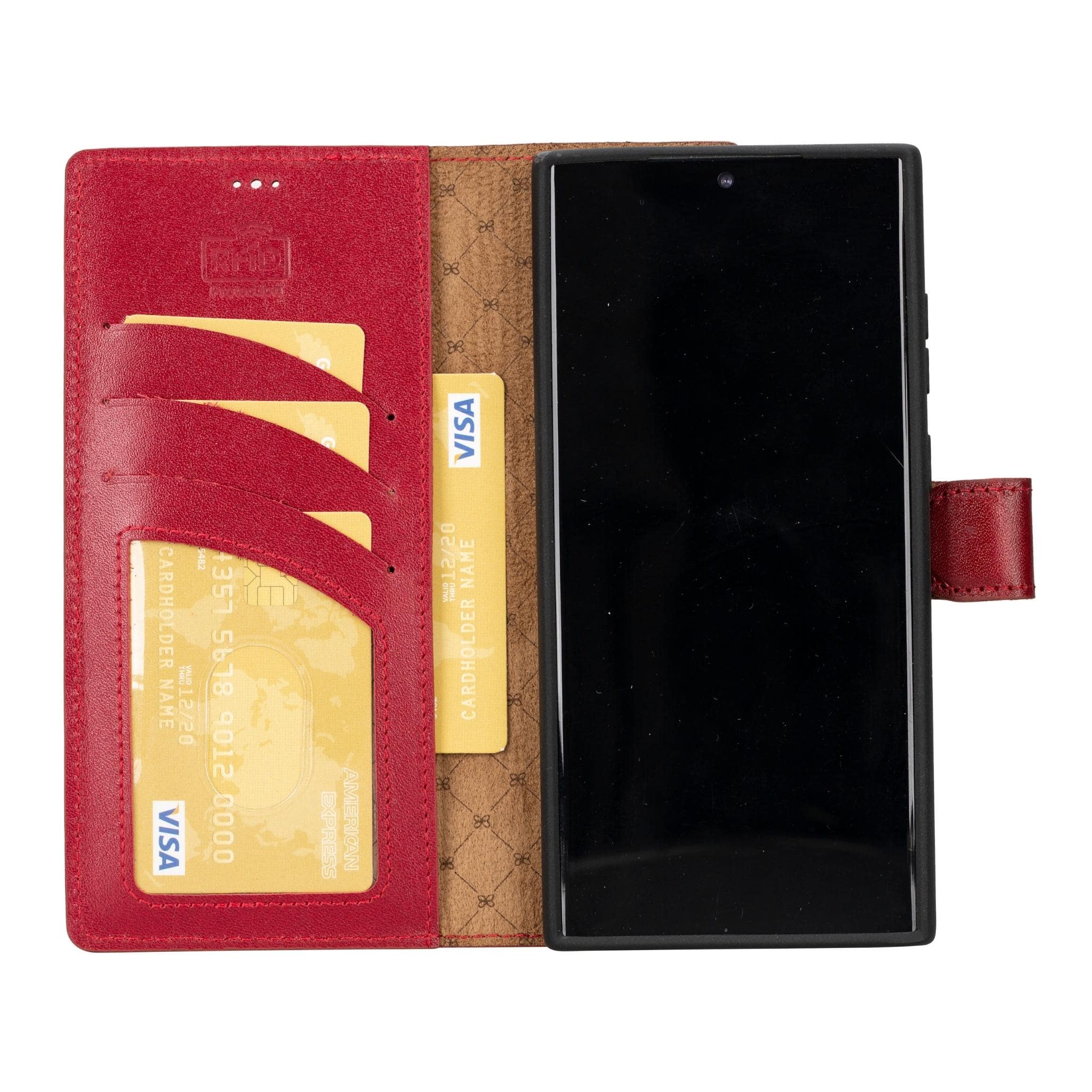 Magic Samsung Galaxy S23 Ultra Detachable Leather Wallet Case