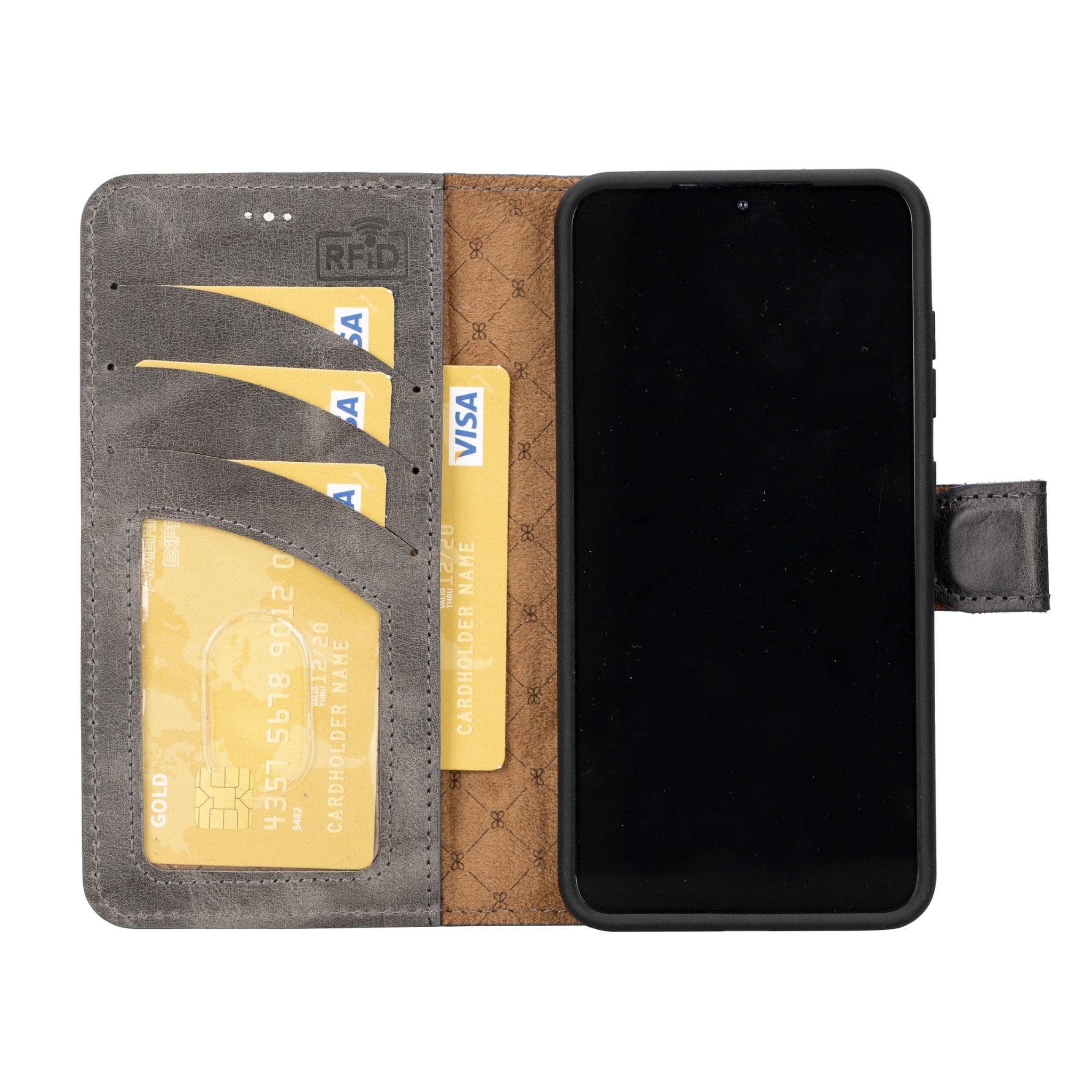 Magic Samsung Galaxy S23 Ultra Detachable Leather Wallet Case
