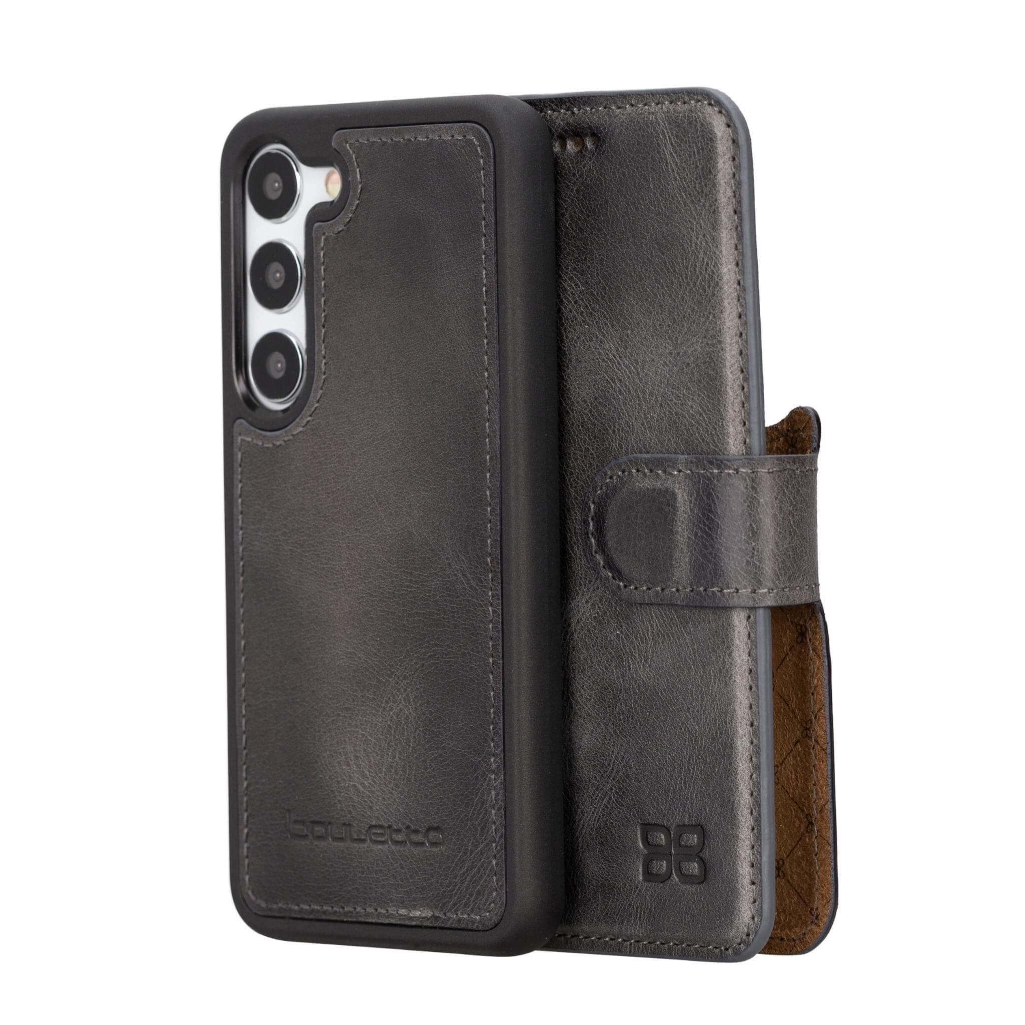 Magic Samsung Galaxy S23 Ultra Detachable Leather Wallet Case