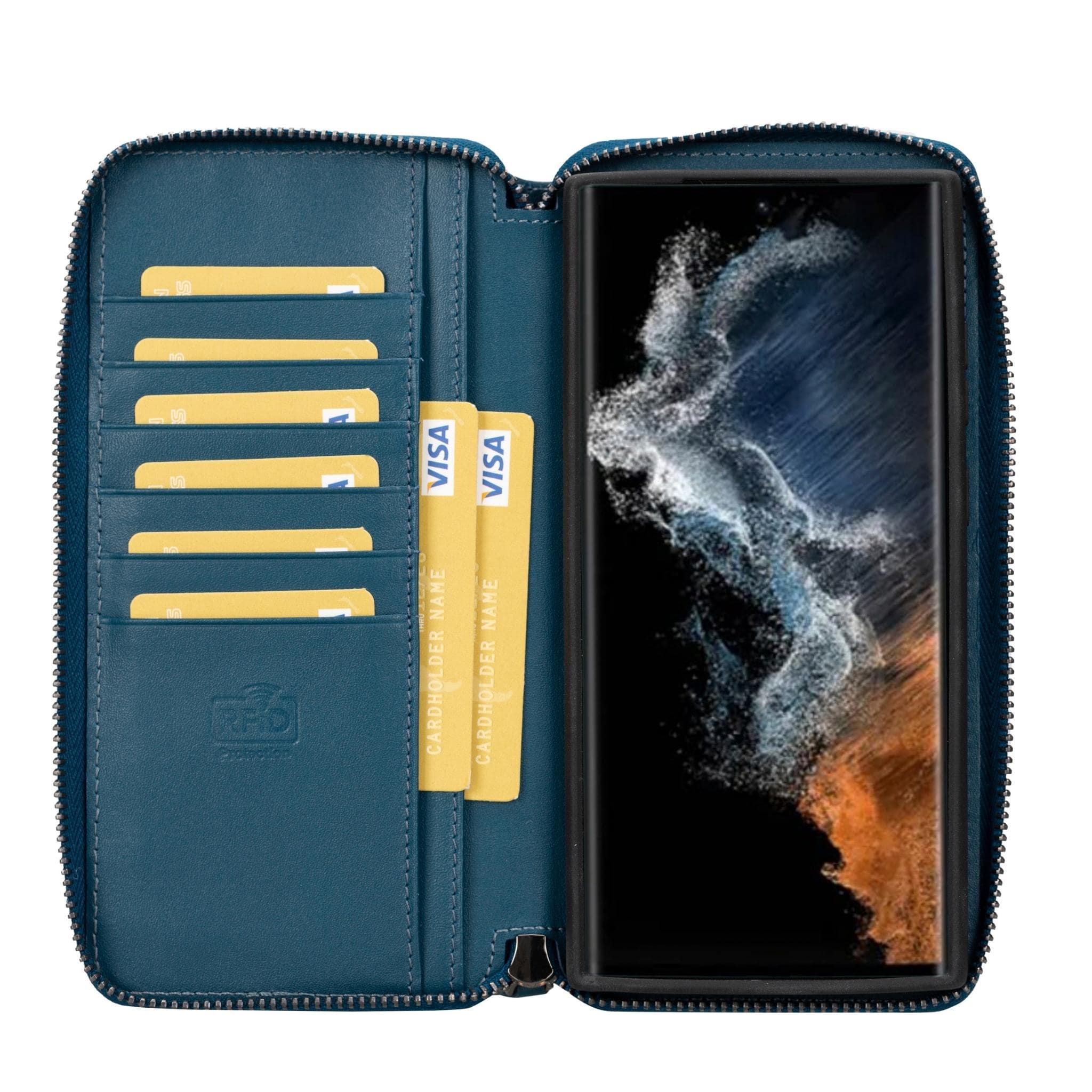 Pouch Magic Samsung Galaxy S23 Ultra Detachable Leather Wallet Case